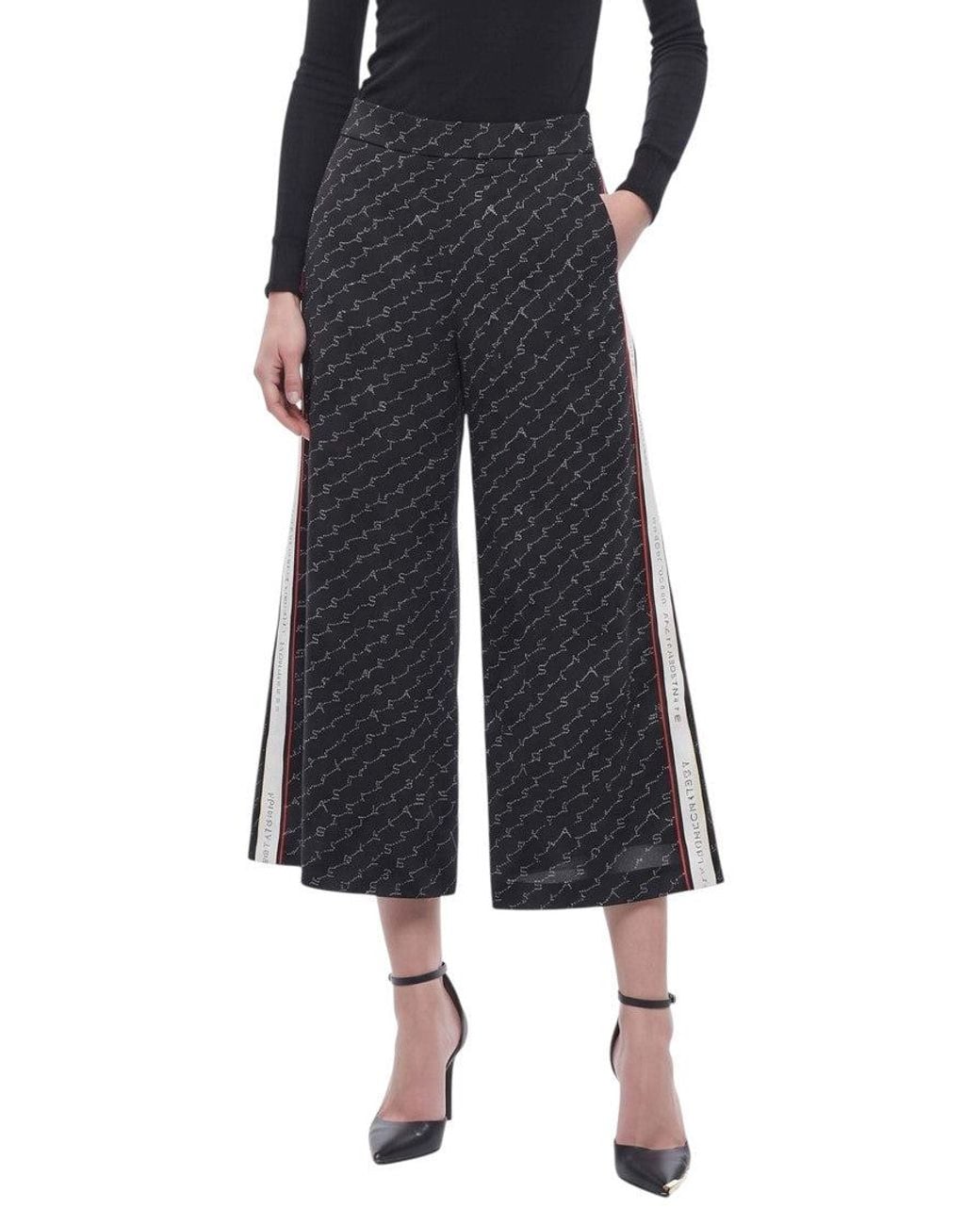 Stella McCartney Black Relaxed Flat Front Pants