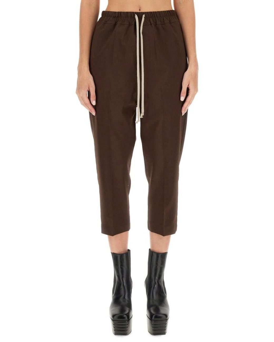 Rick Owens Brown Wool Solid Activewear
