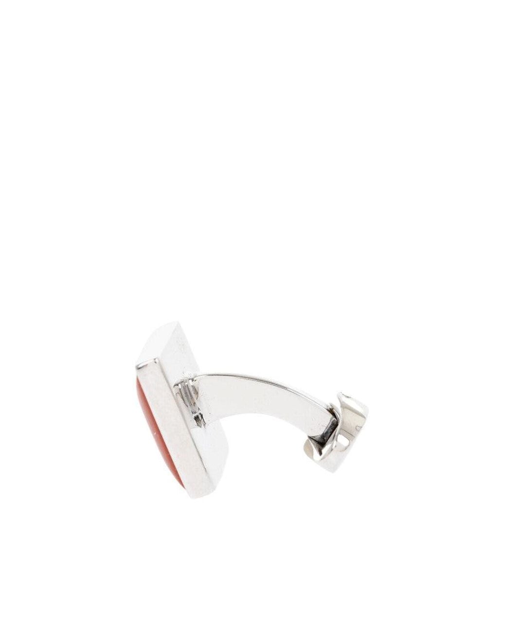 Corneliani White Enameled Cufflinks for men