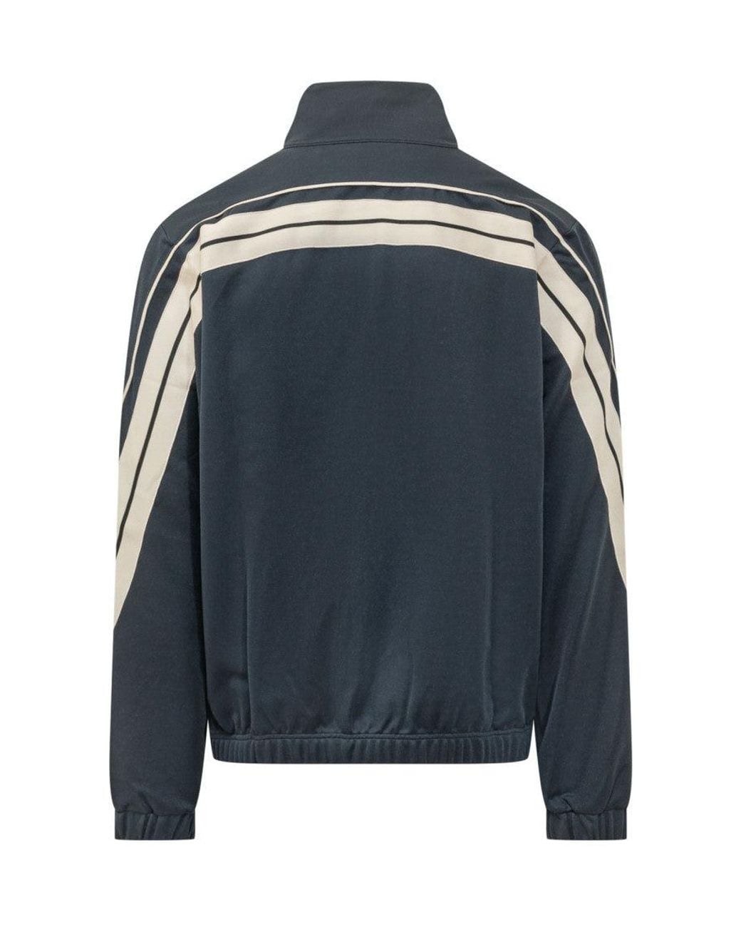 Palm Angels Blue Striped Track Jacket for men