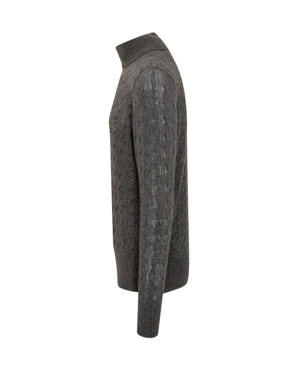 Etro Gray Logo Sweaters for men