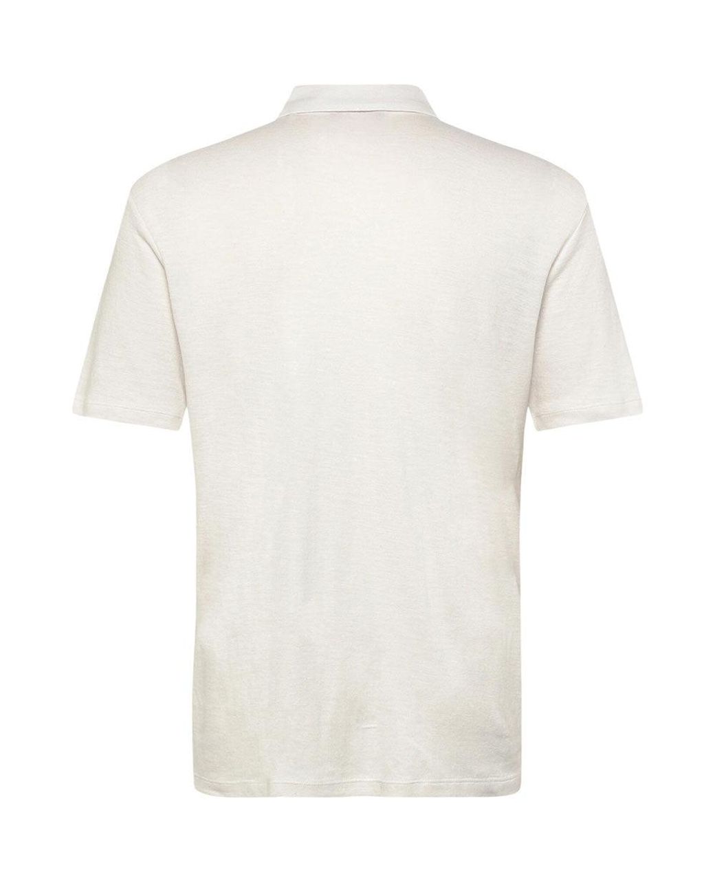 HUGO White Shirt Collar Polo for men