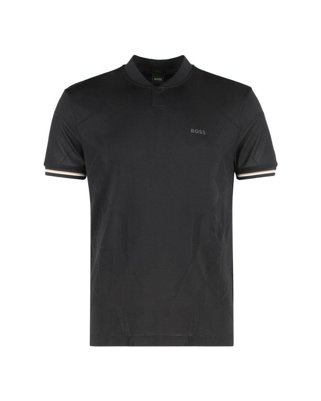 Boss Black Band Collar T-Shirt for men