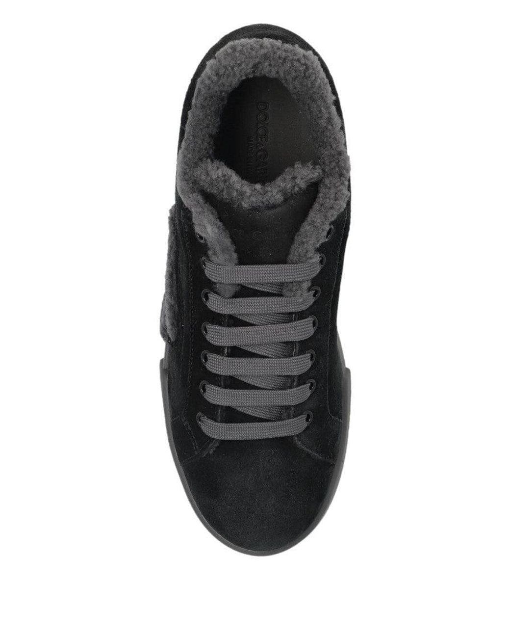 Dolce & Gabbana Black Logo Sneakers