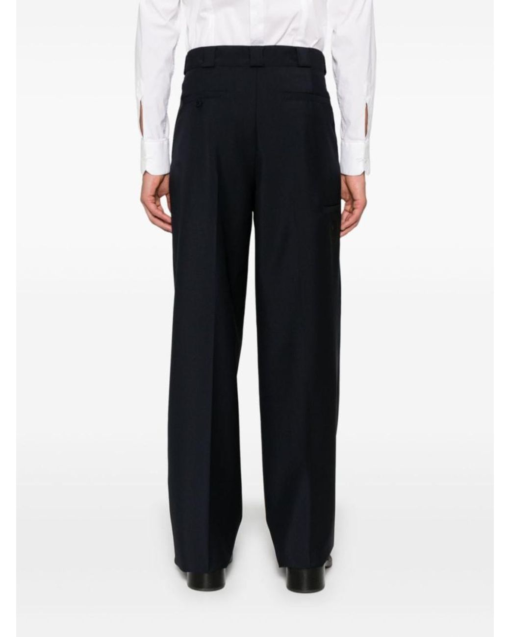 Givenchy Black Pleated Extra Large Chino Pants for men