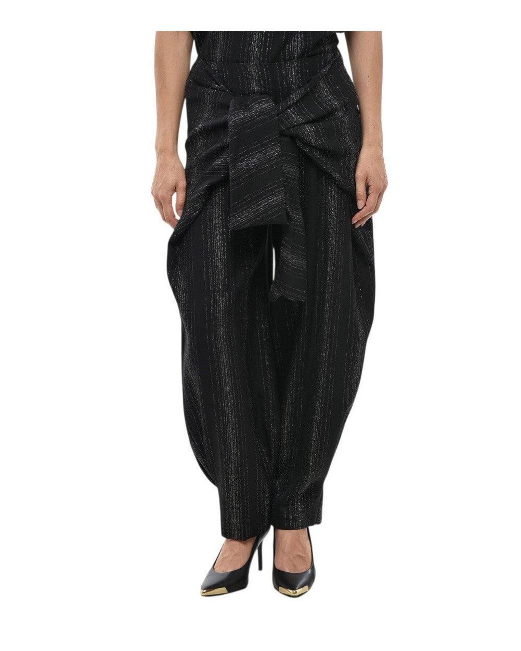 Stella McCartney Black Carrot Flat Front Pant