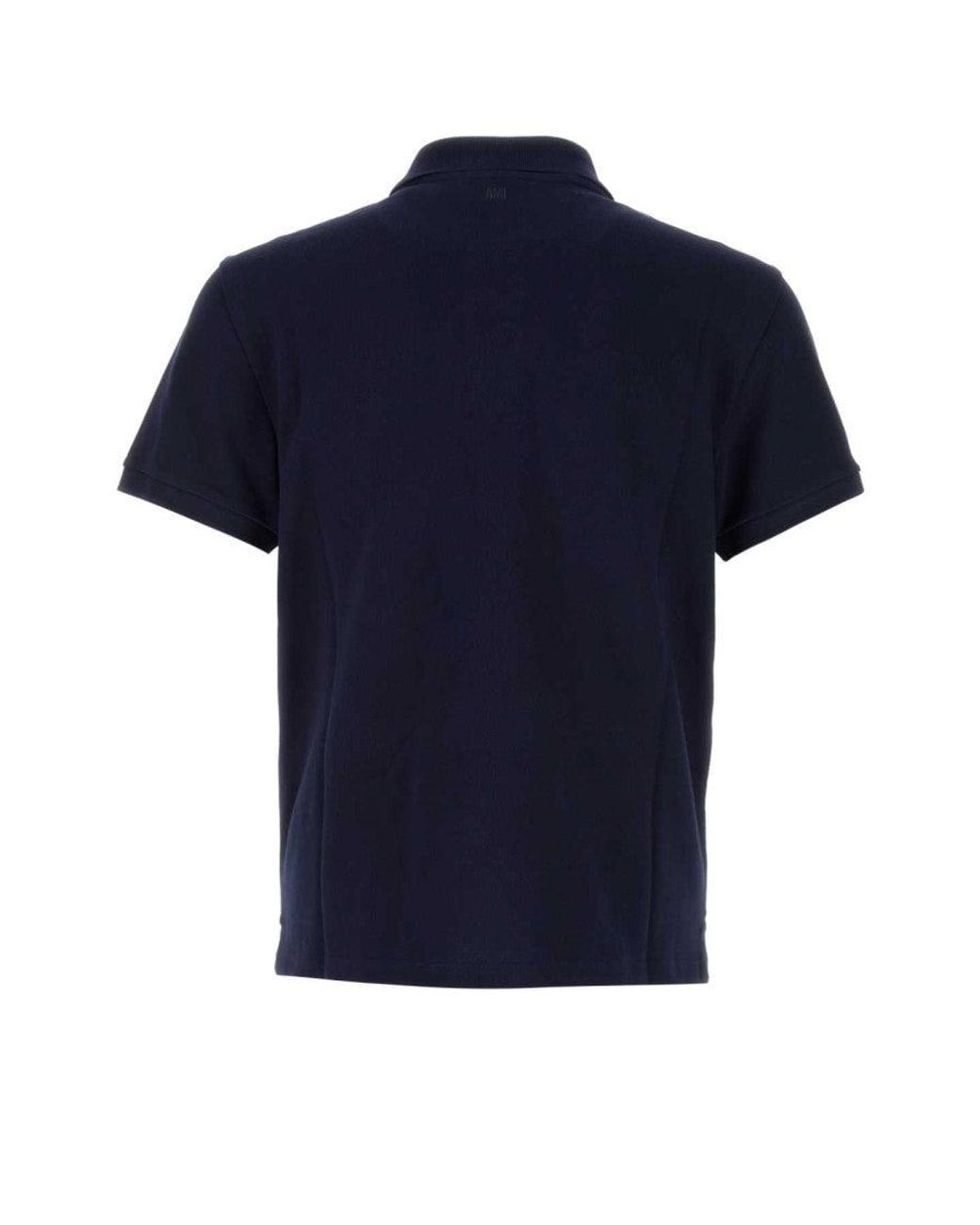 AMI Blue Ami De Coeur Polo Shirt for men