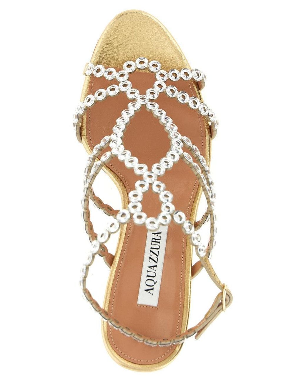 Aquazzura Metallic Mooncrush Sandal