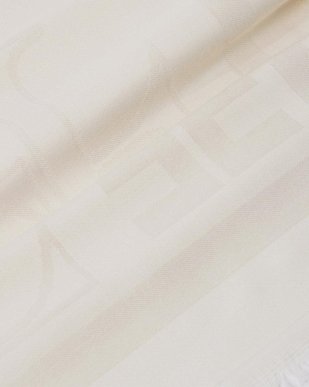 Elisabetta Franchi White Off Foulard Logo Scarves