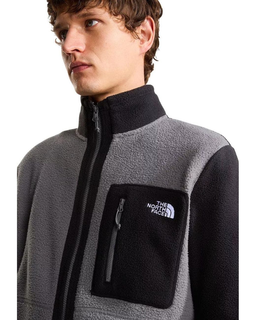 The North Face Black Mock Collar Logo Jacket for men