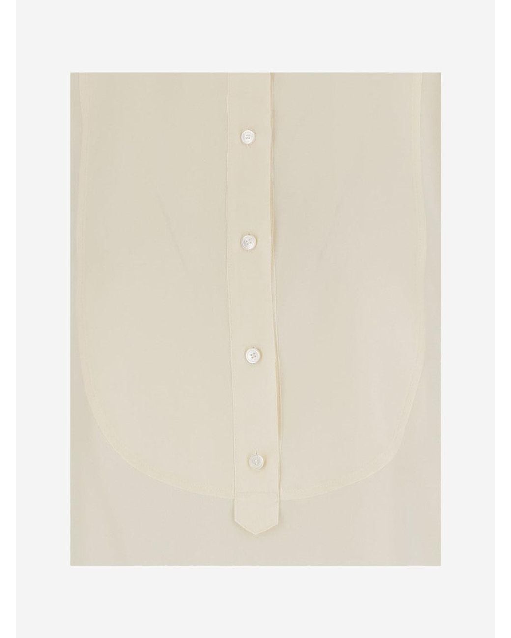 Chloé Natural Off Silk Top