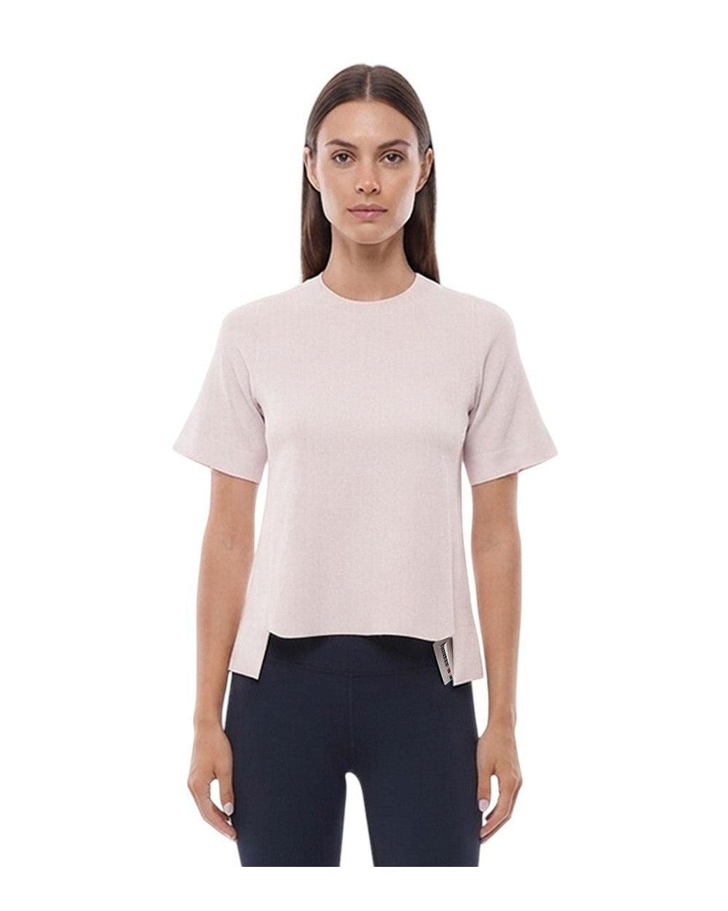 Stella McCartney White Solid Crew Neck T-Shirt