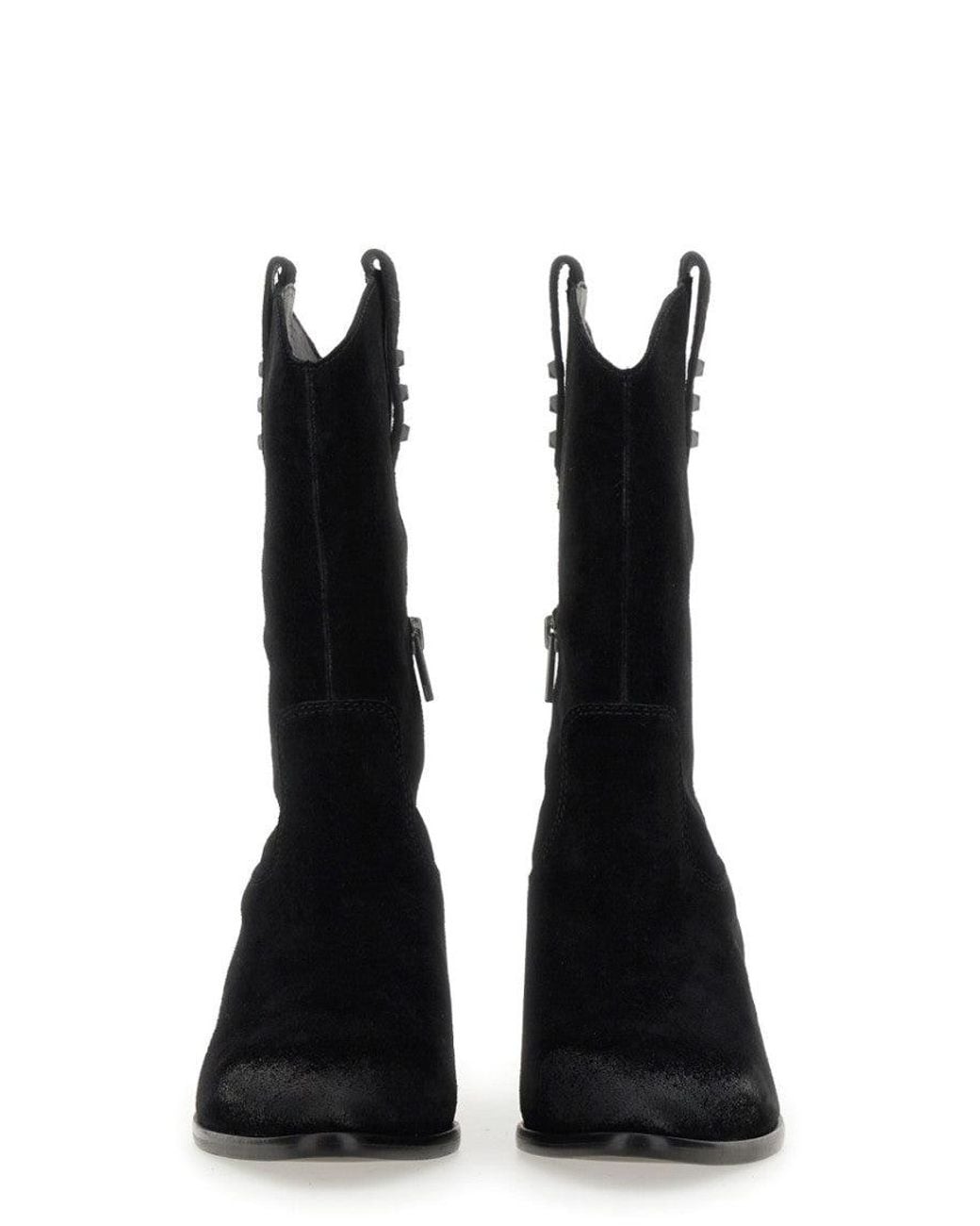 Ash Black Zip Boots
