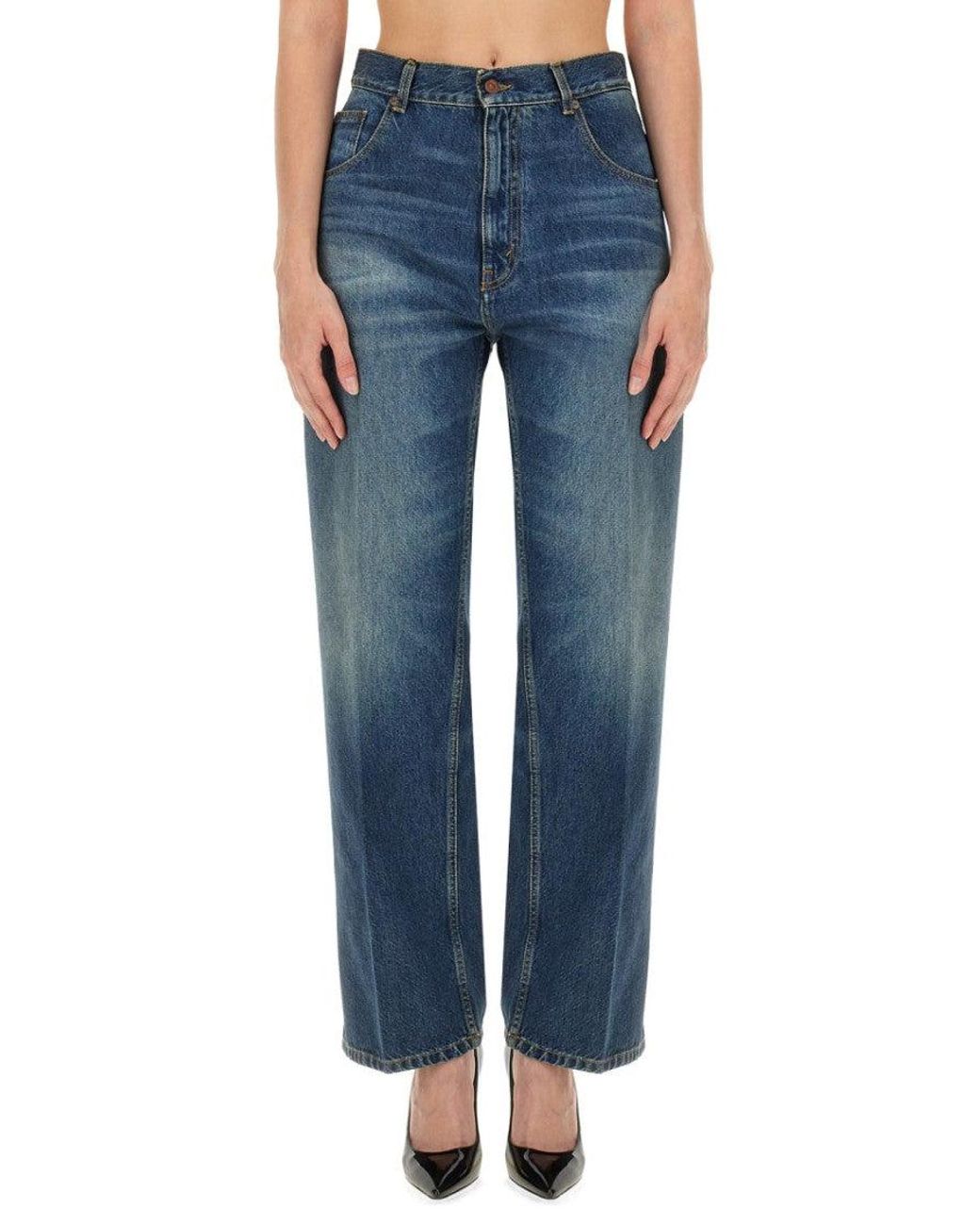 Victoria Beckham Blue Boyfriend Jeans