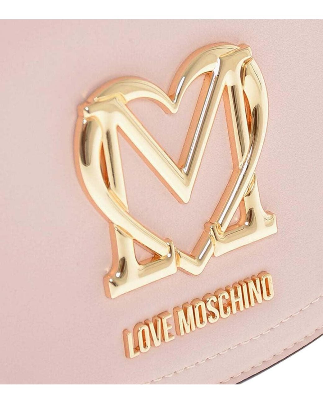 Love Moschino Pink Logo Mini Crossbody Bag