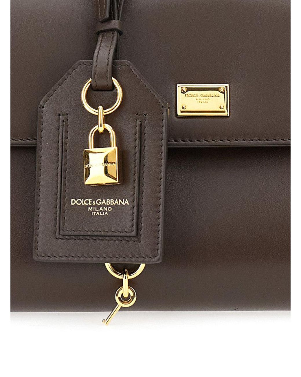 Dolce & Gabbana Brown Sicily Satchel
