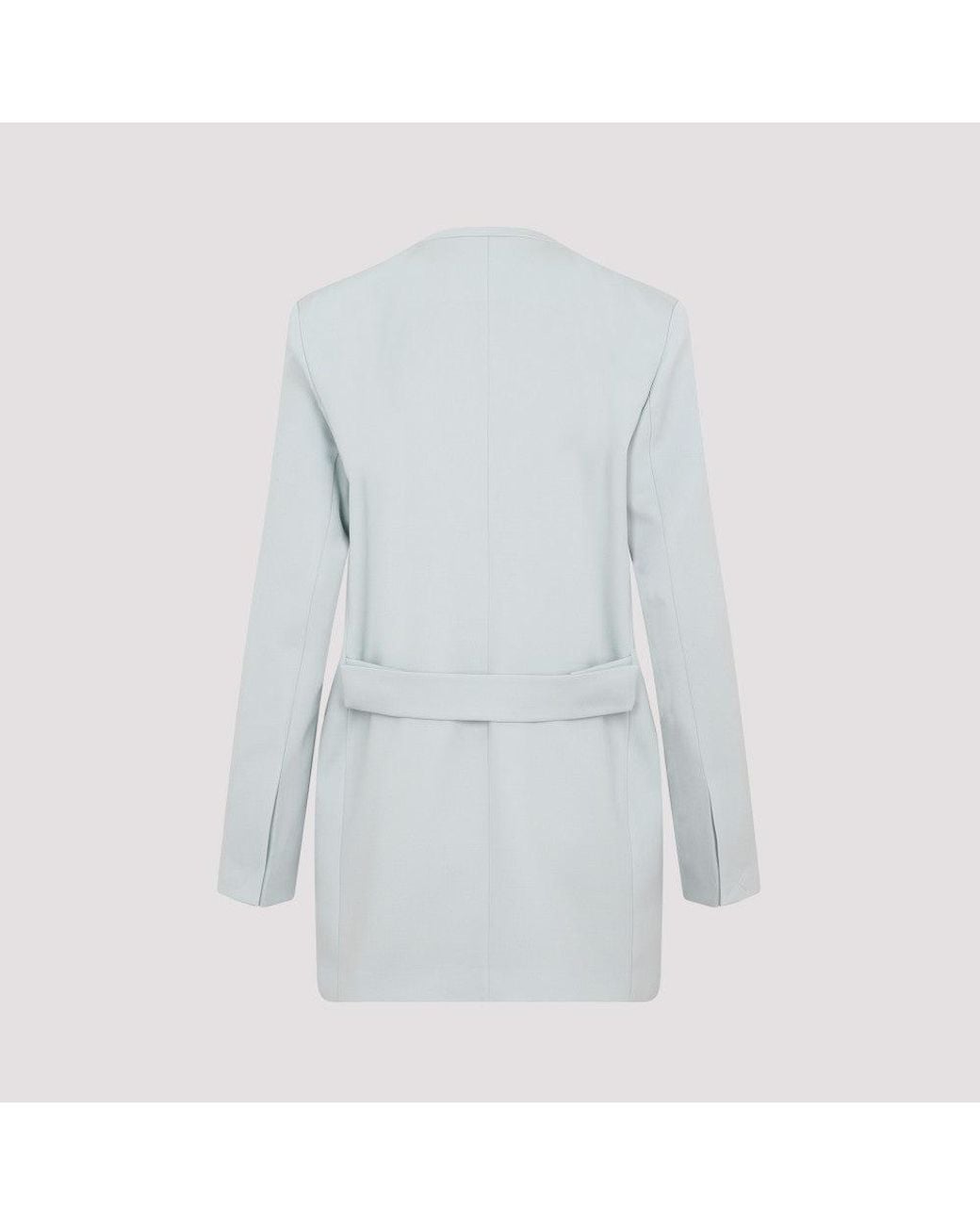 Jil Sander Blue Wool Jacket For