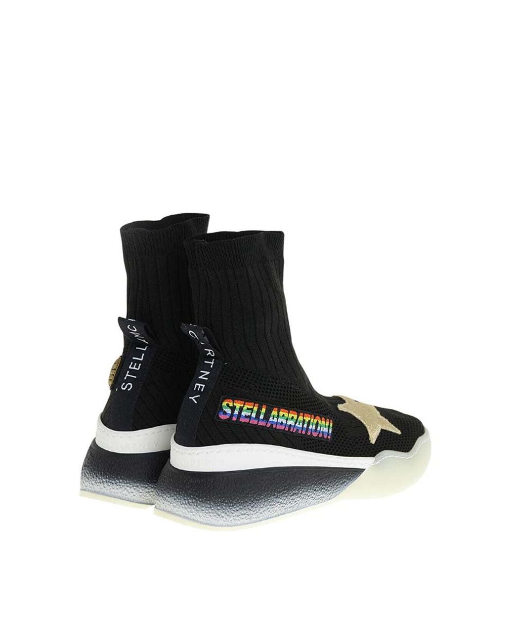 Stella McCartney Black Sock High-Top Sneakers