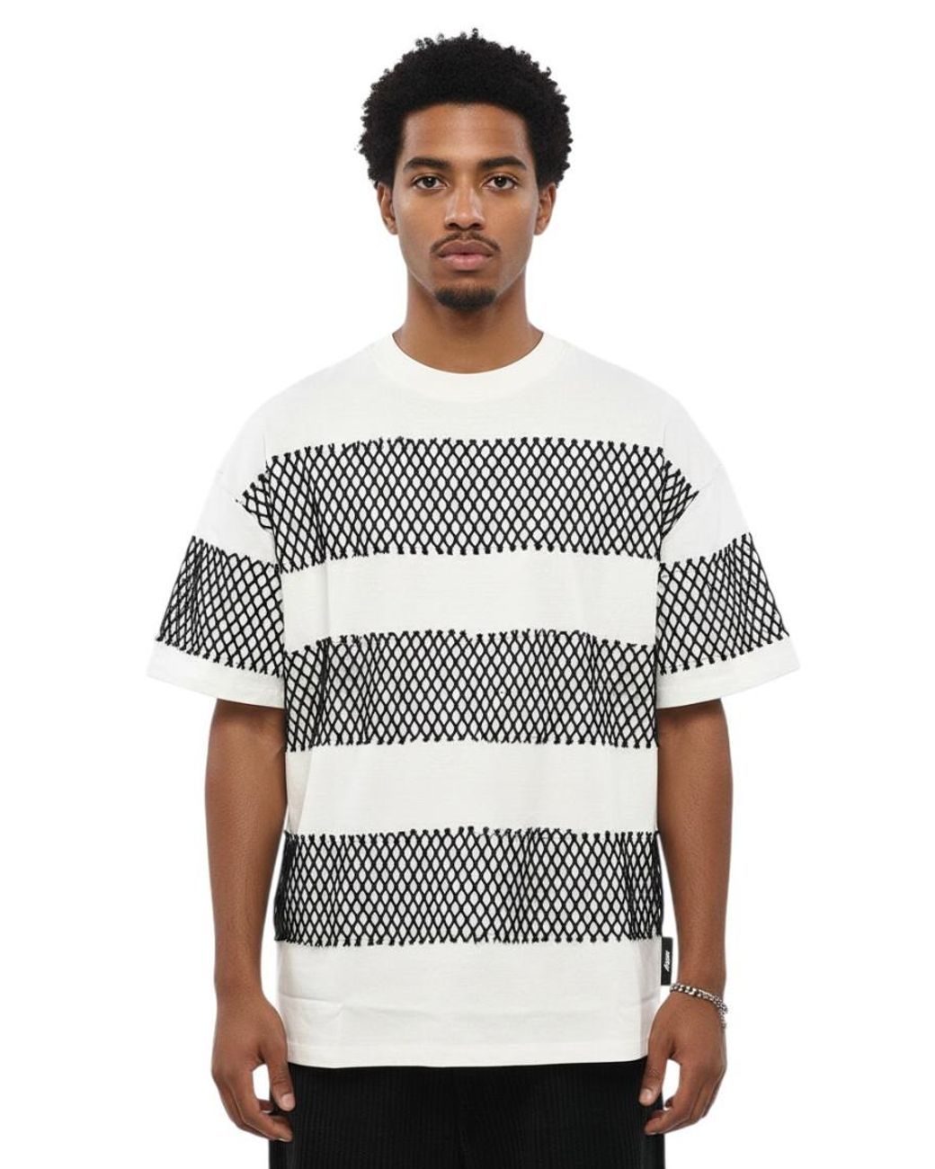 MSGM Gray Crew Neck T-Shirt for men