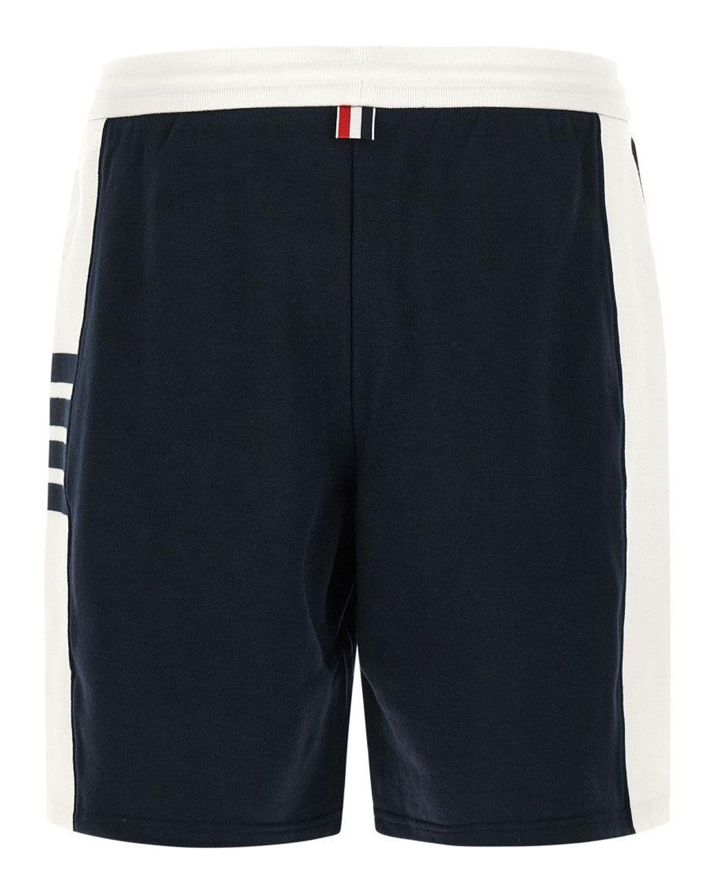 Thom Browne Blue Cotton Bermuda Shorts for men