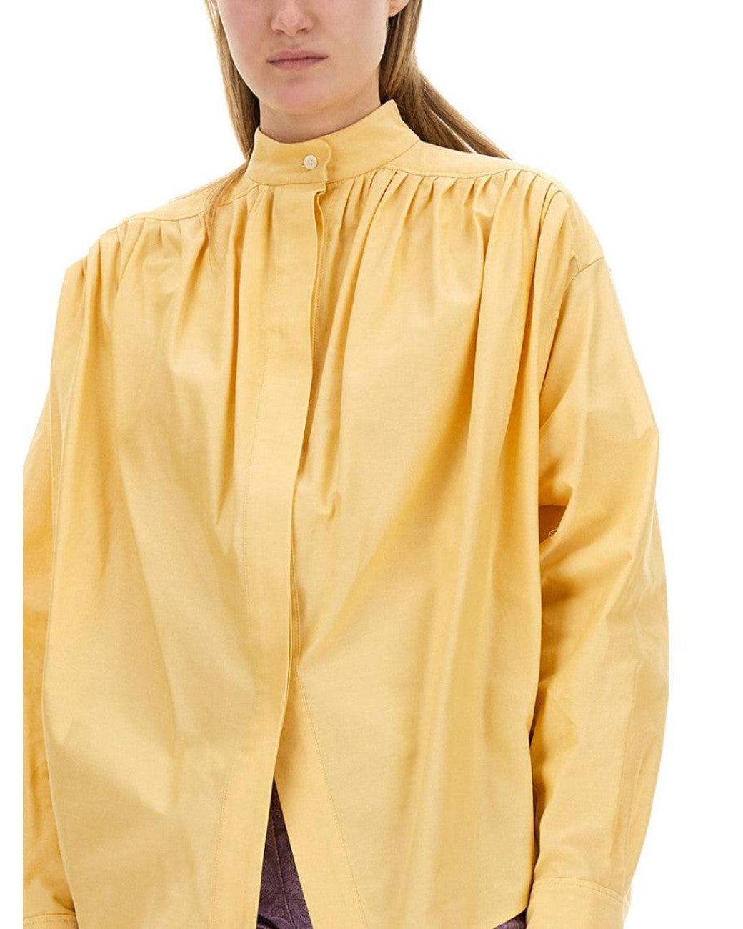 Etro Yellow Regular Solid Shirt