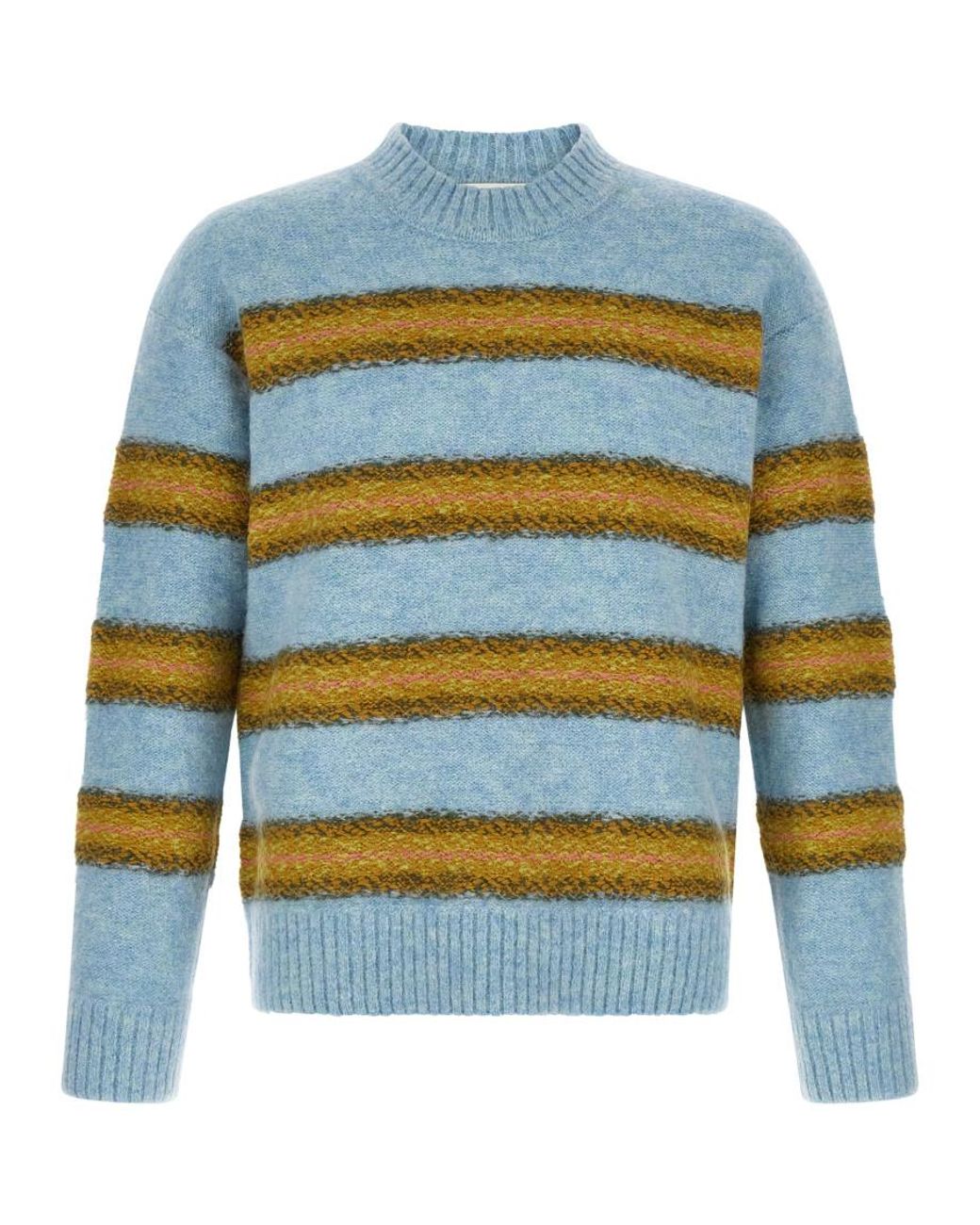 Dries Van Noten Blue Stripes Sweater for men