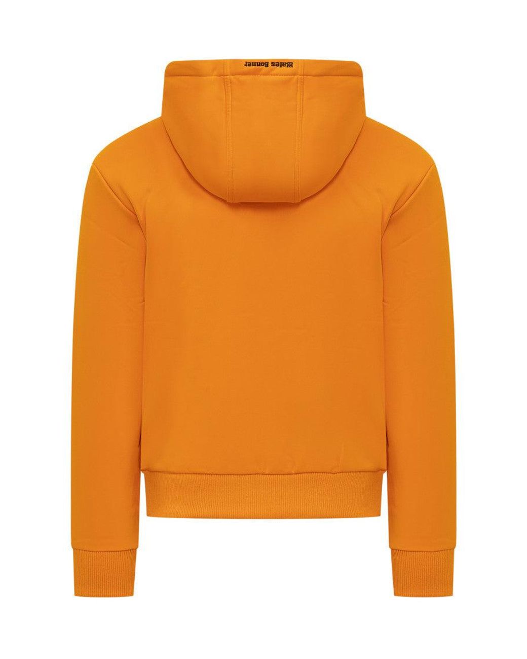 Wales Bonner Orange Logo Hood Sweatshirt for men