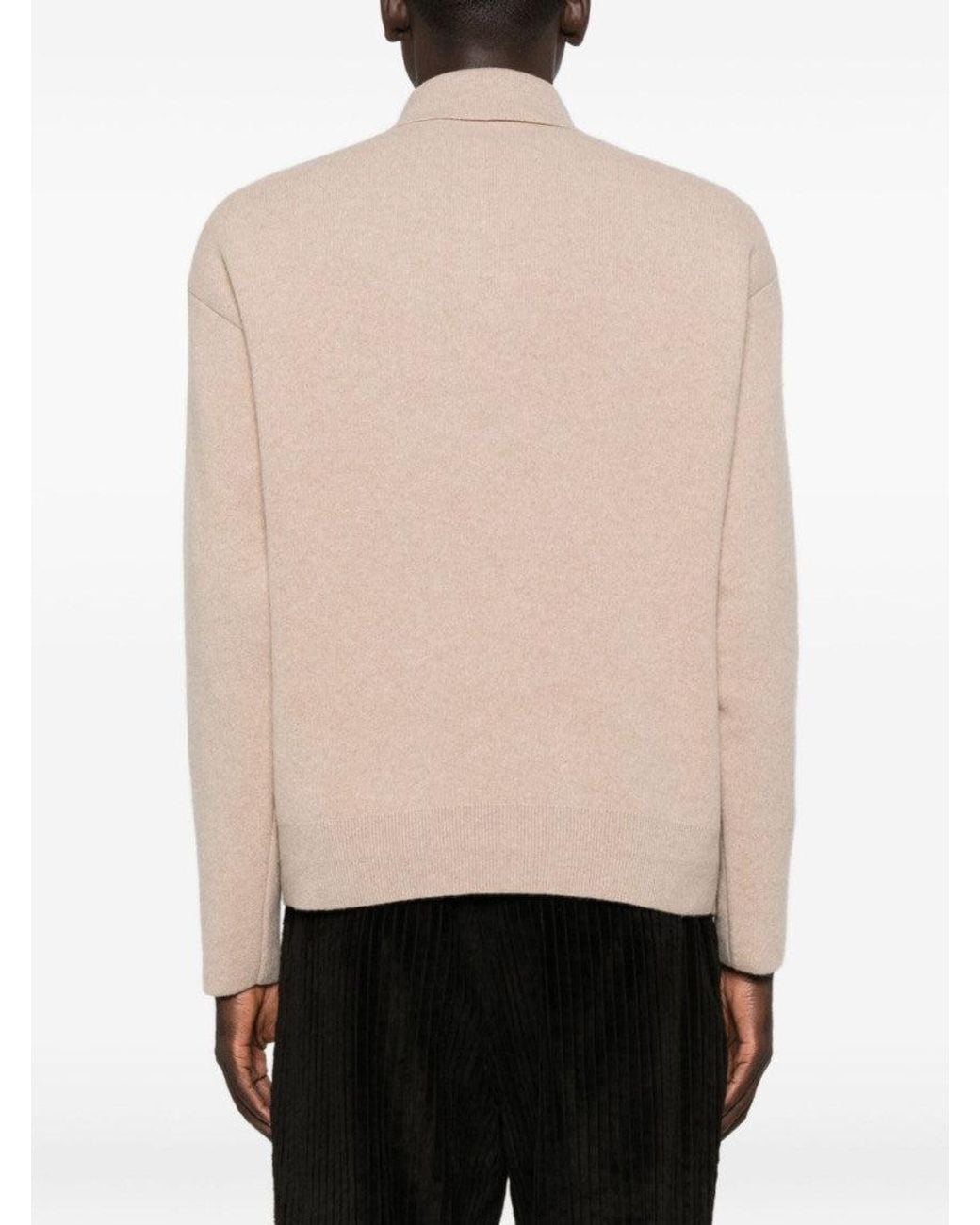 Jacquemus Natural Polo Neck Sweater for men