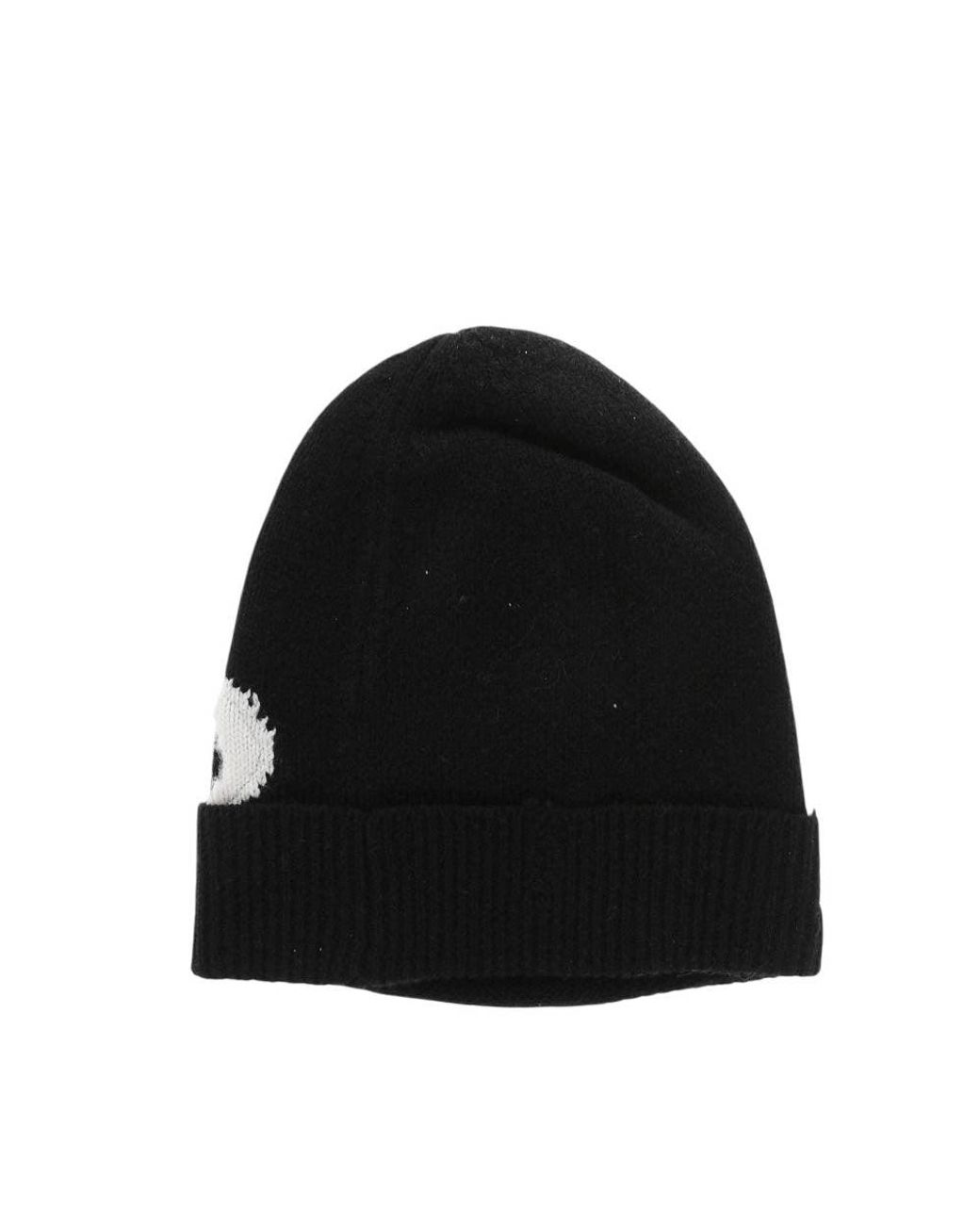 DIESEL Black Logo Beanie Cap
