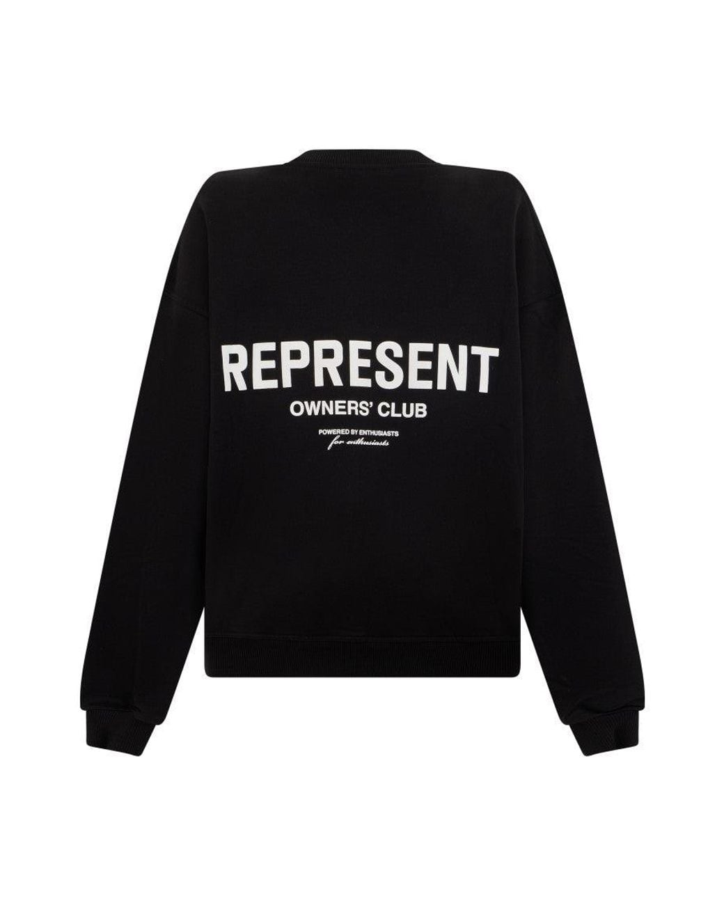 Represent Black Crew Neck Sweatshirt for men