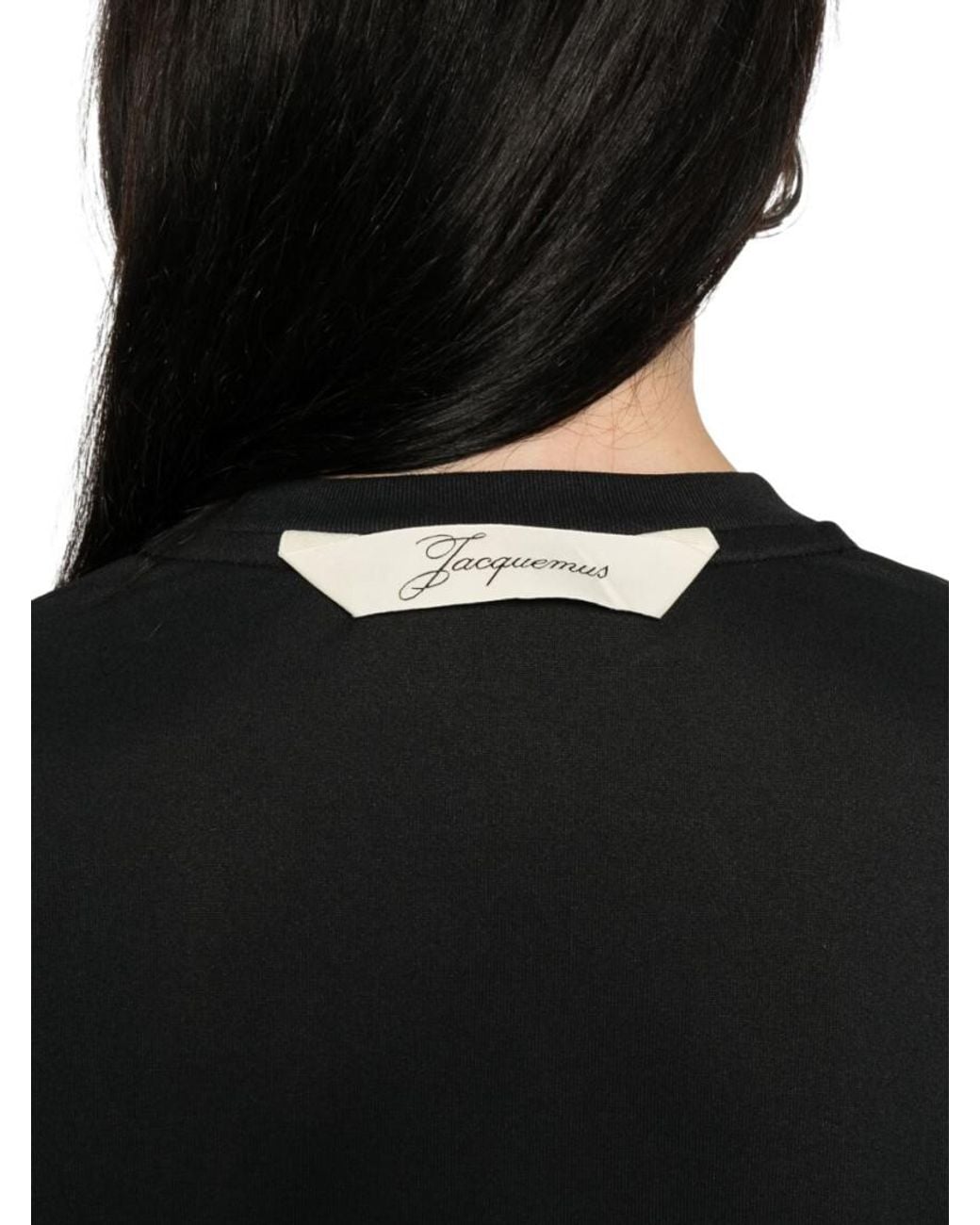 Jacquemus Black Solid Crew Neck T-Shirt