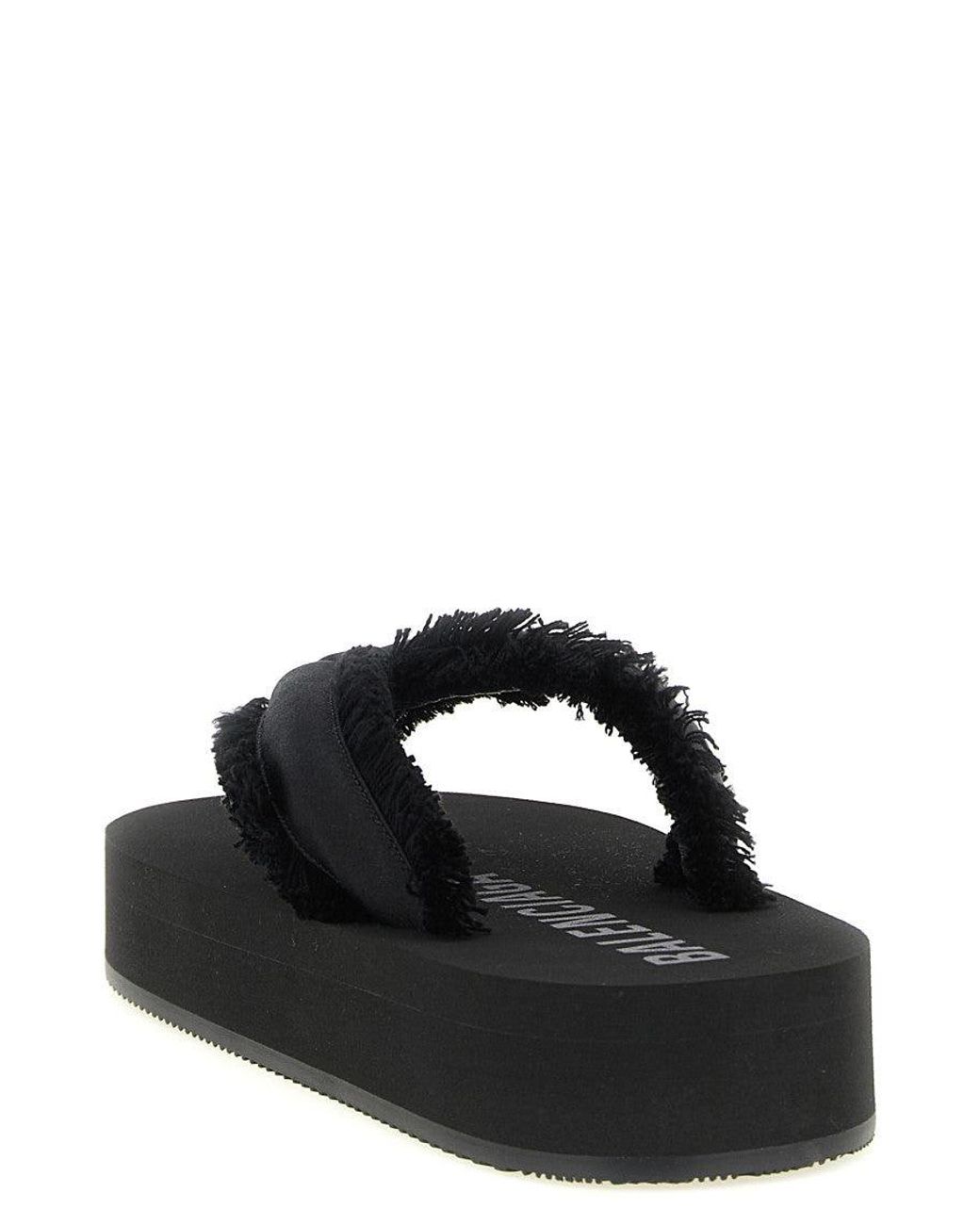 Balenciaga Black 'Jet Lag' Sandals