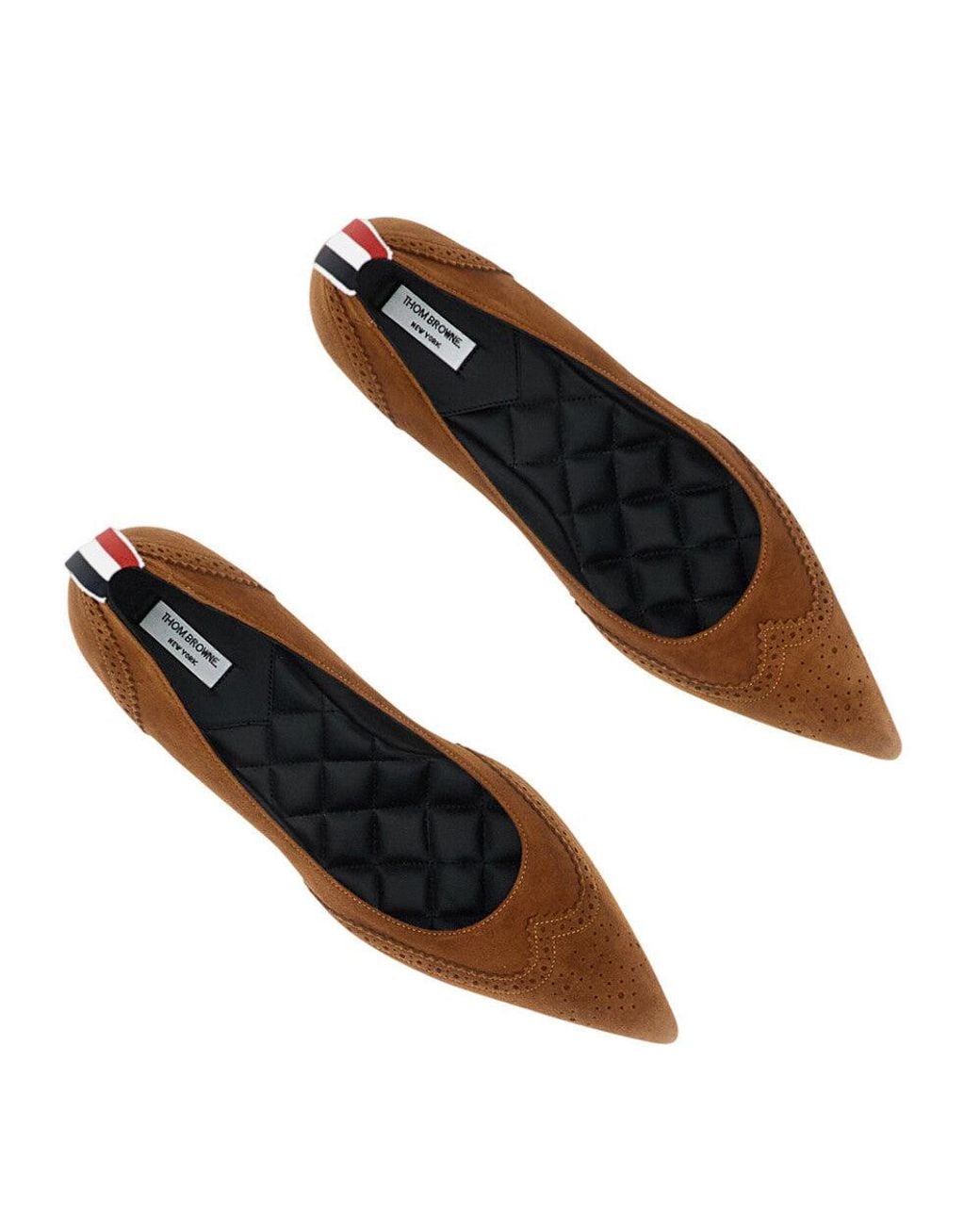 Thom Browne Brown Leather Pumps
