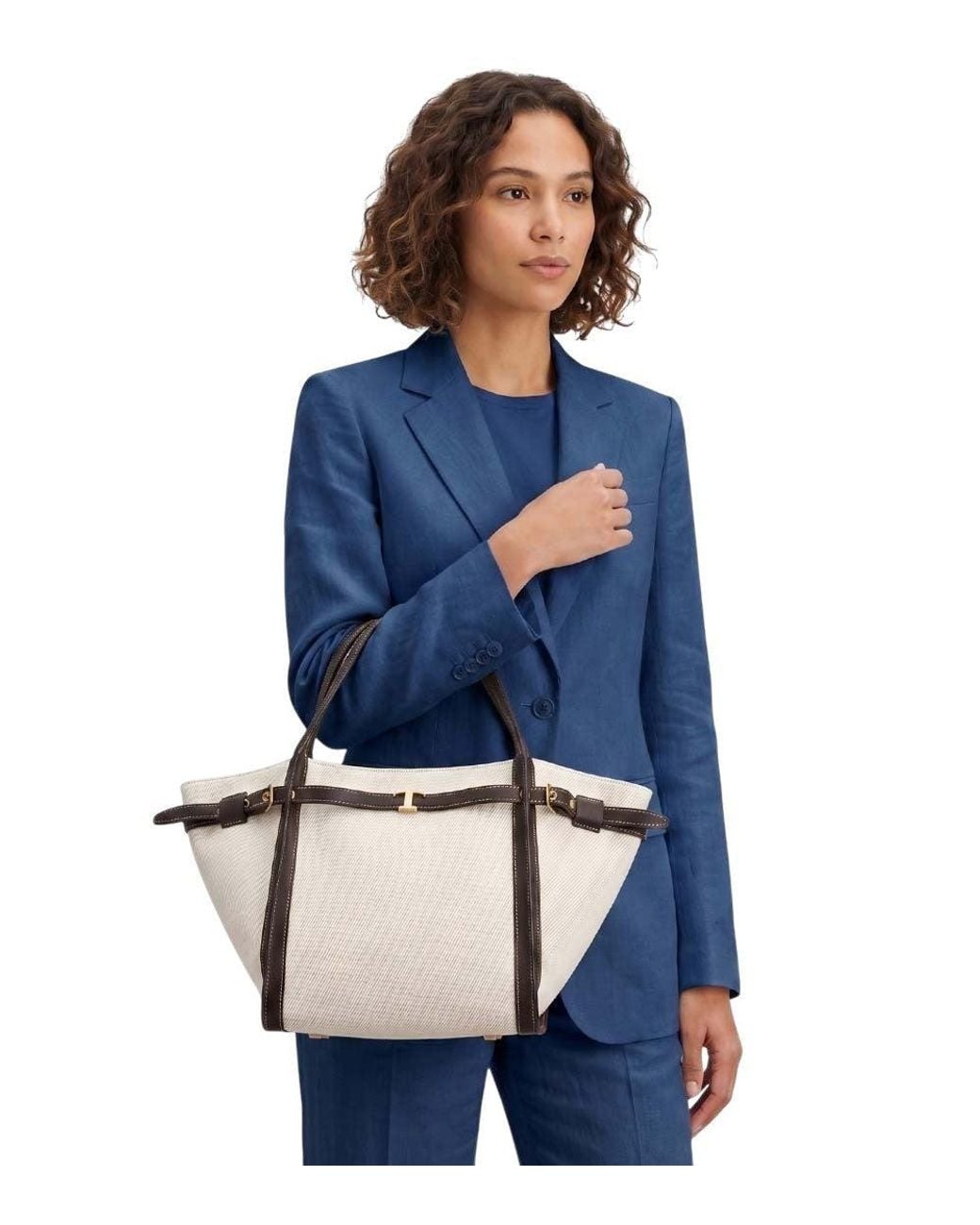 Tod's Brown Logo Small Tote