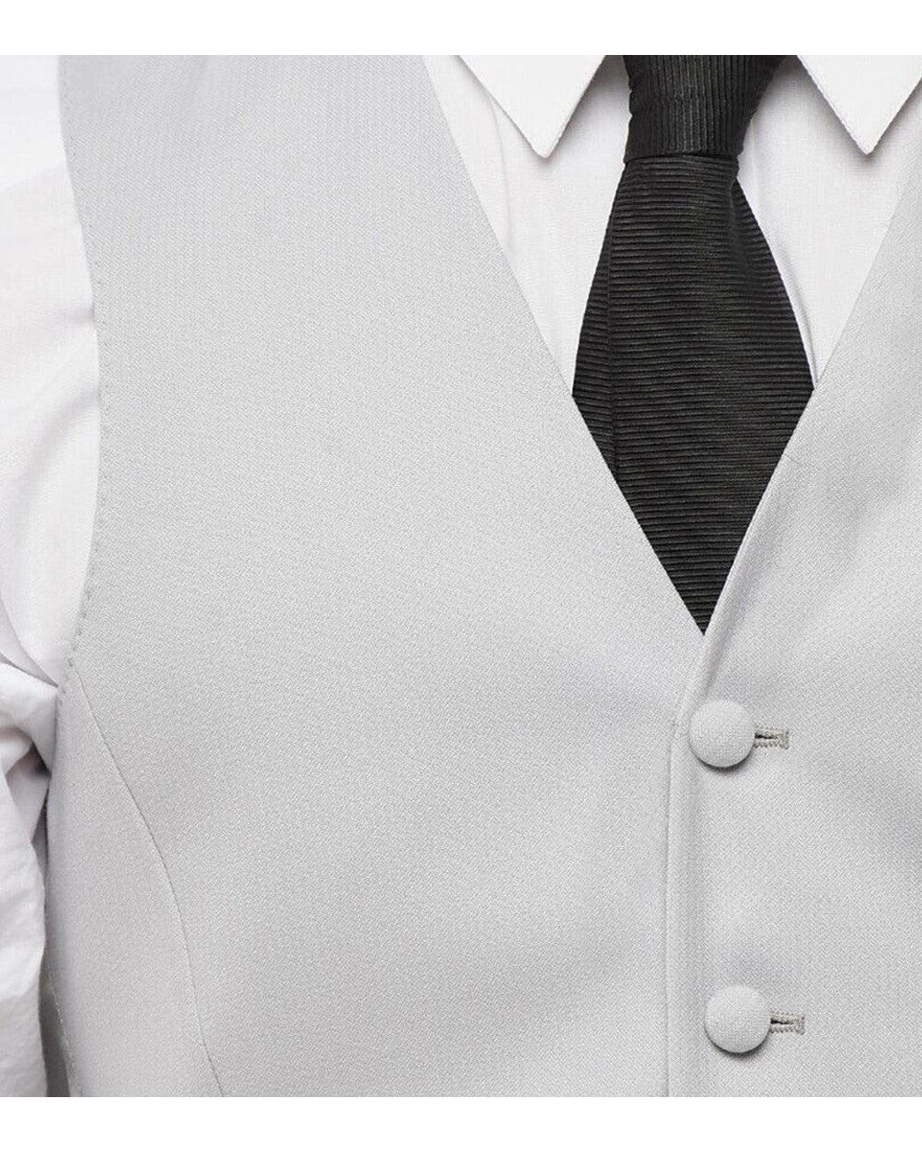 Corneliani Gray Light Solid Waistcoat for men