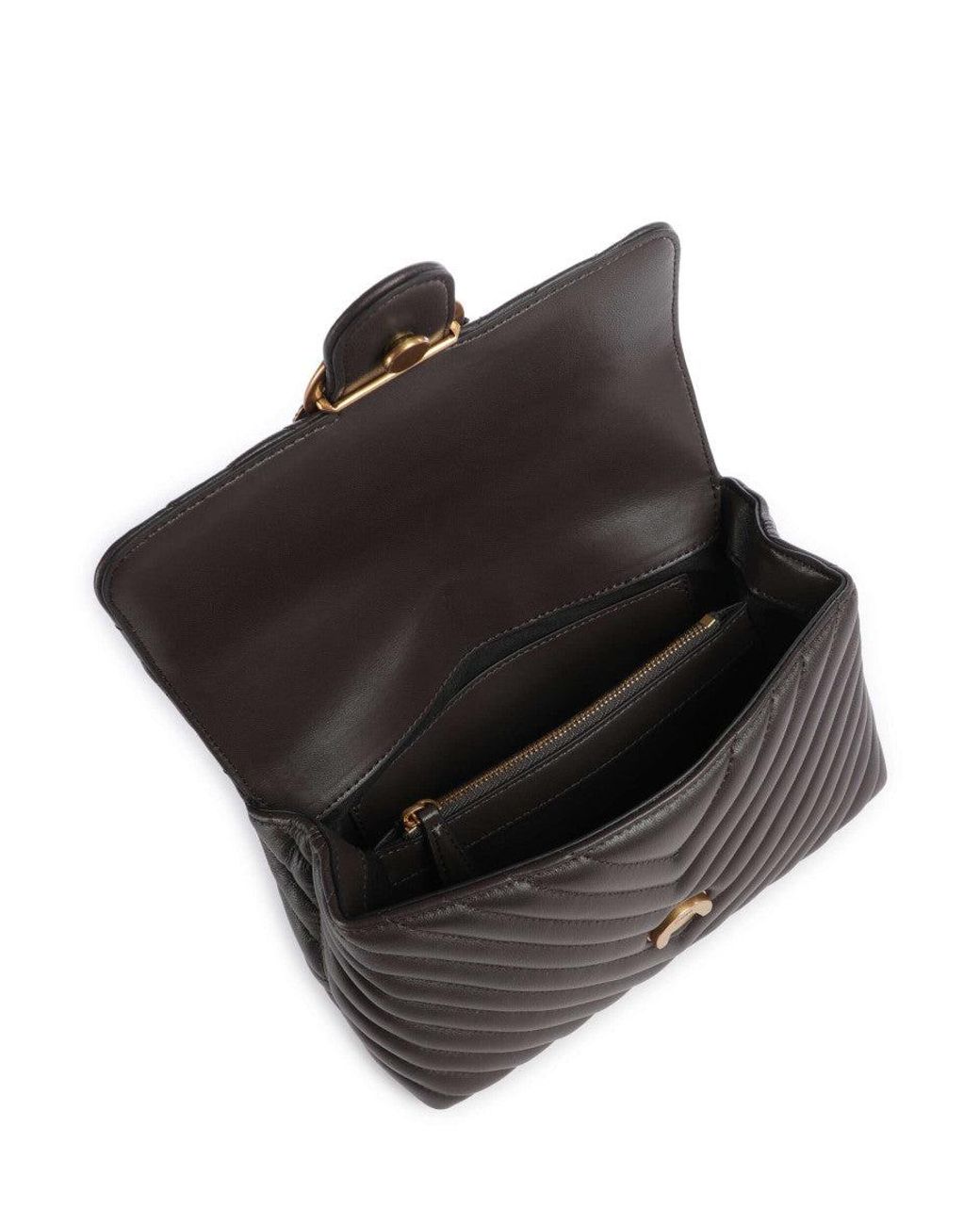 Pinko Black Lady Love Puff Mini Satchel