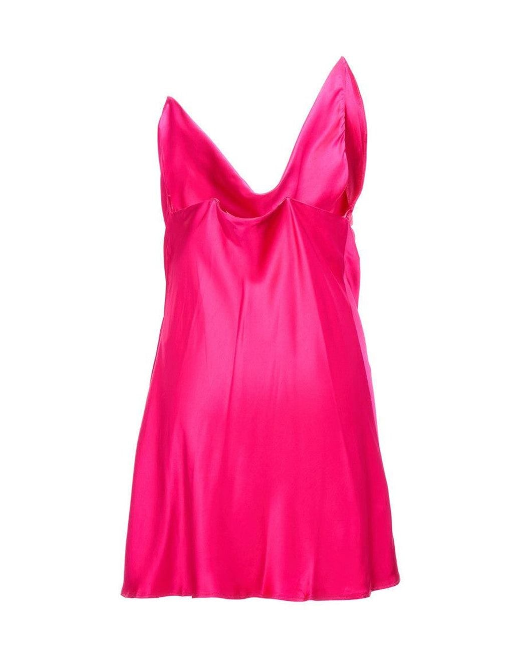 Y. Project Pink Fuchsia Abito Raso