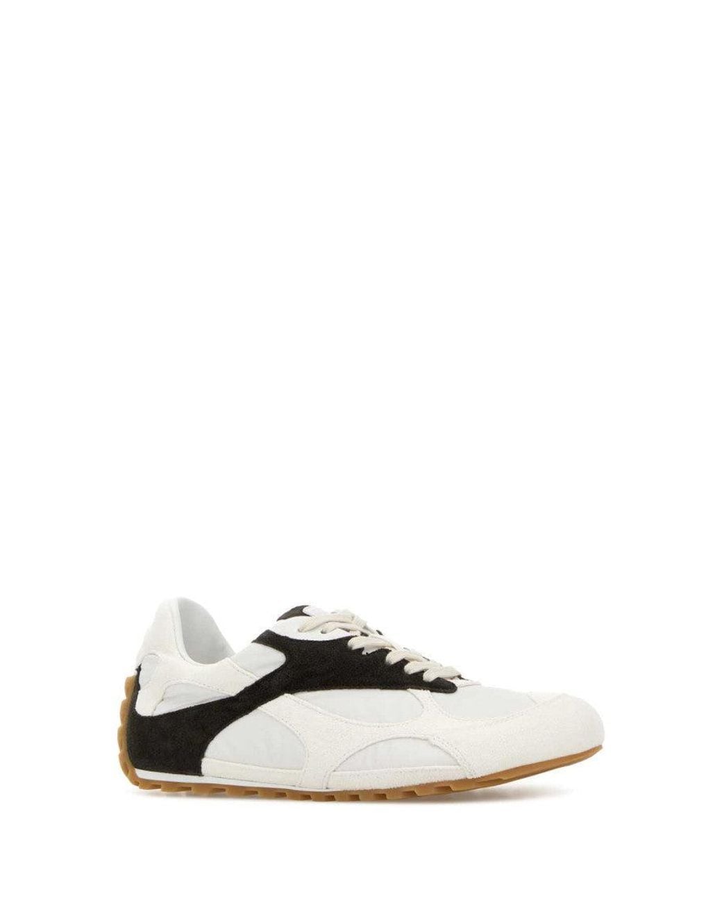 Bottega Veneta White Lace Up Sneakers
