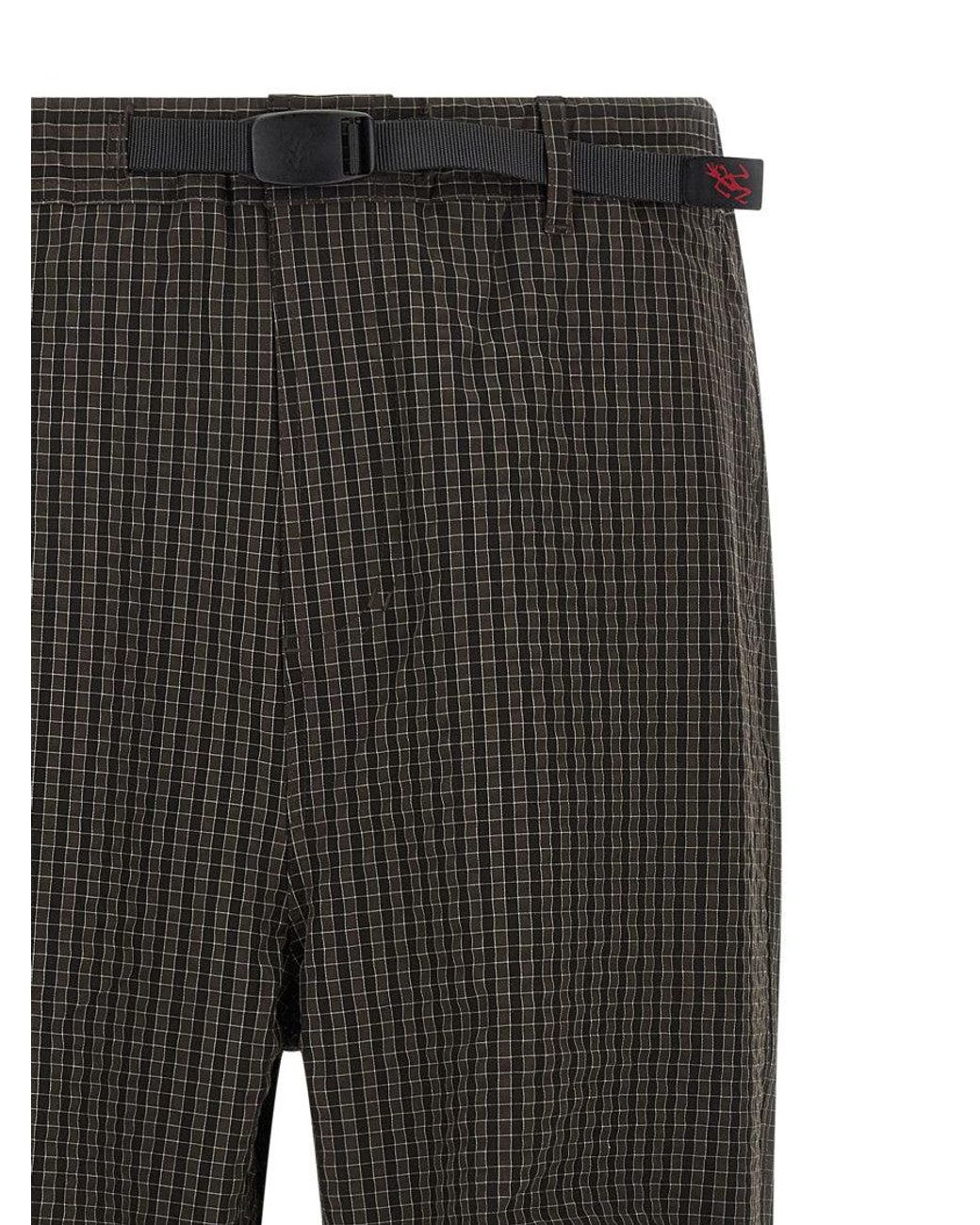 Gramicci Gray 'Northside Plaid' Pants for men