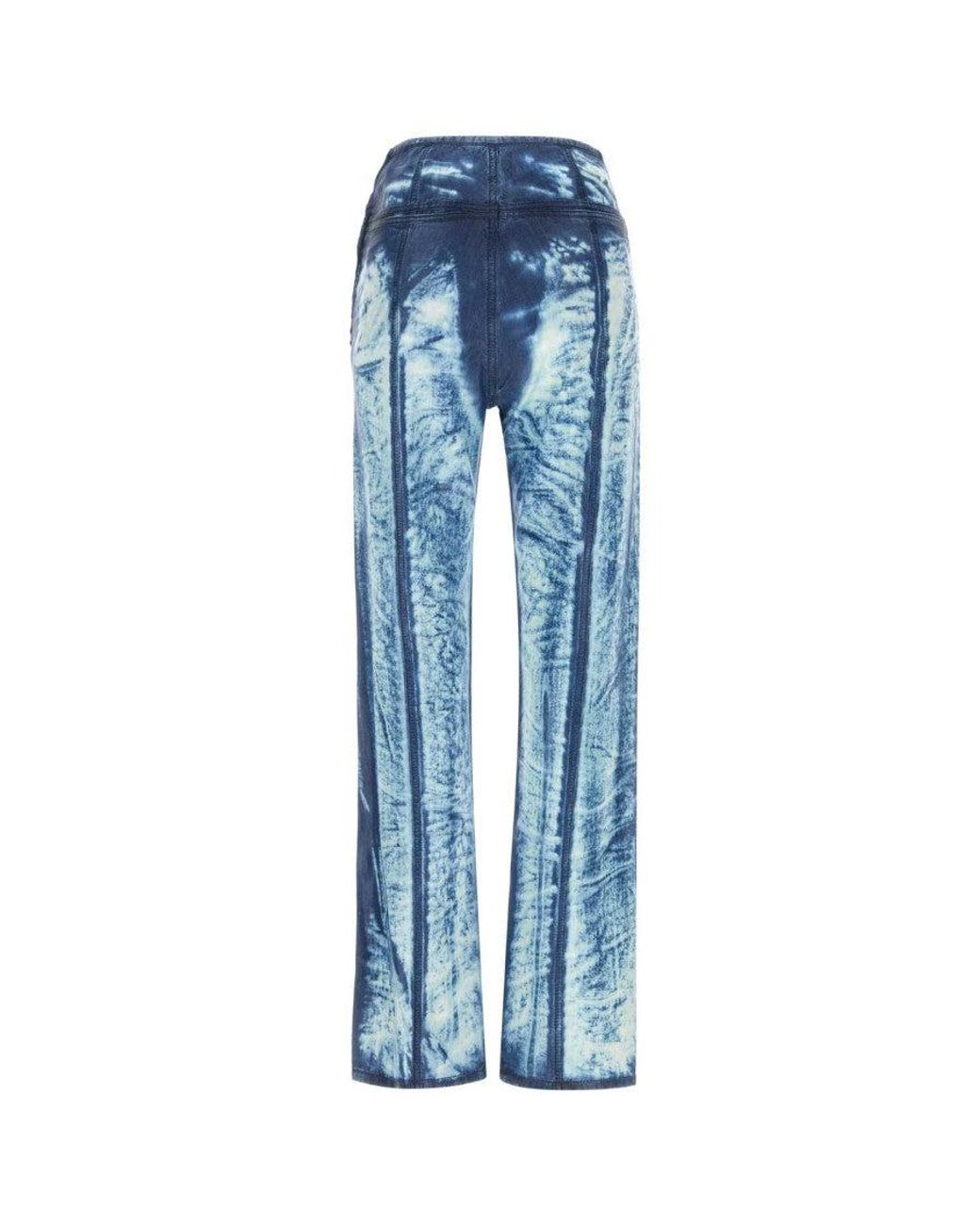 DIESEL Blue Marbled Wash Slim Fit Pant