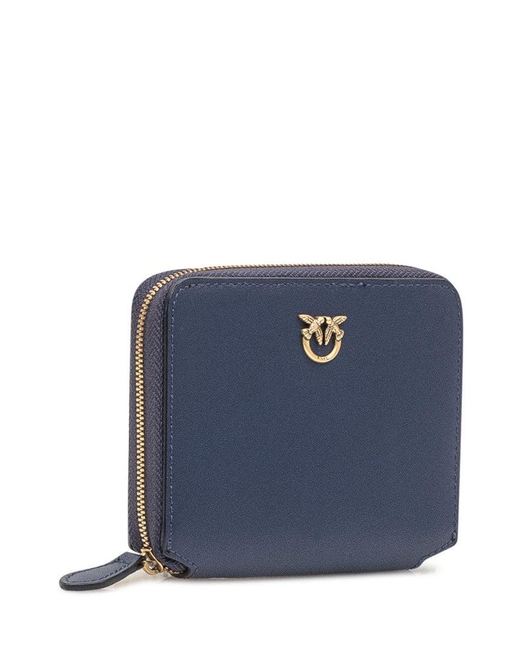 Pinko Blue Mini Zip Around Wallet
