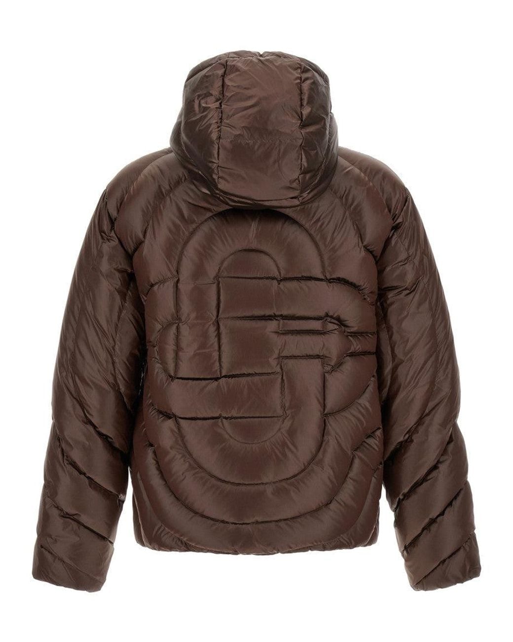 Casablanca Brown Quilted Hood Jacket for men