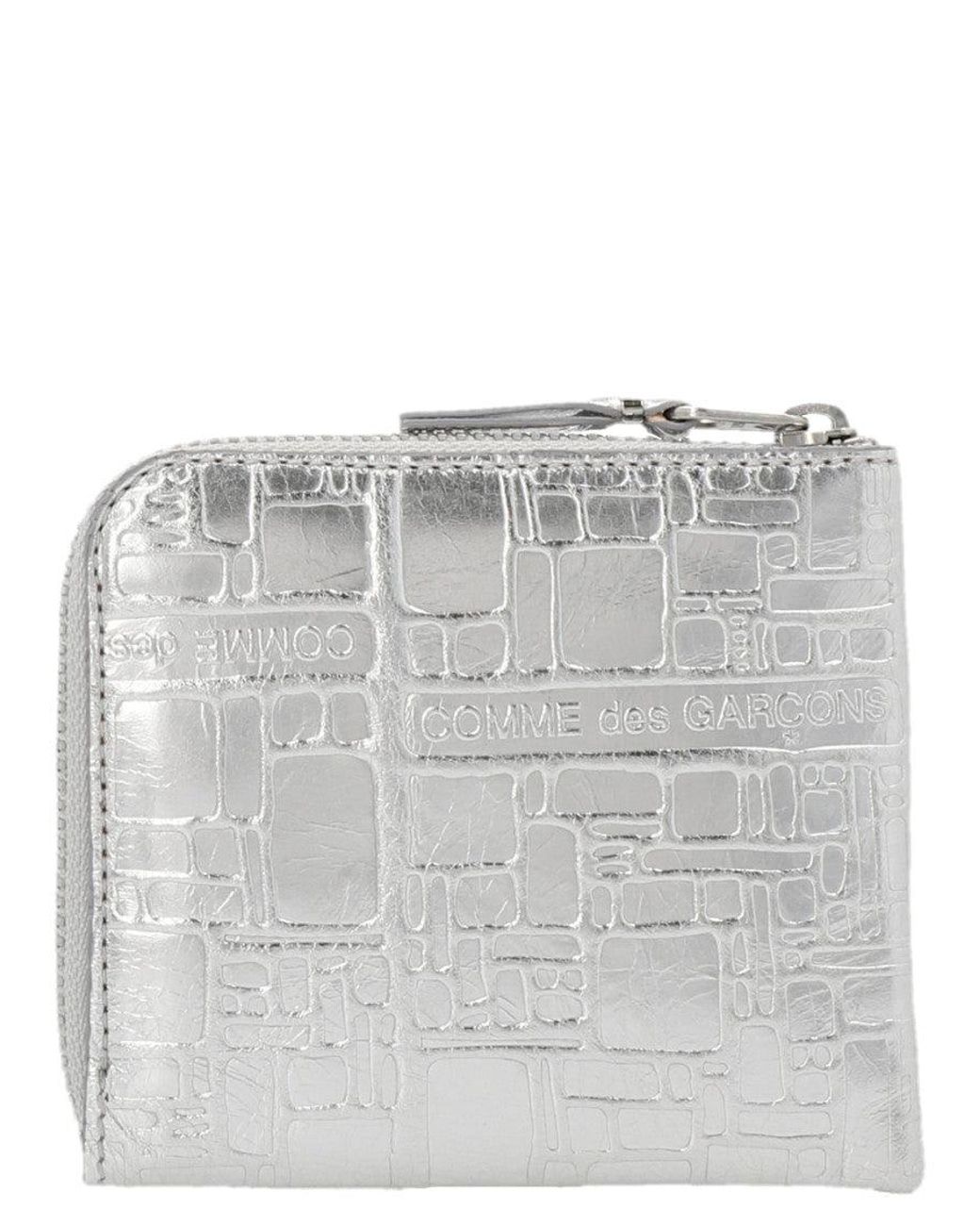 Comme des Garçons Gray 'Embossed Logotype' Wallet for men