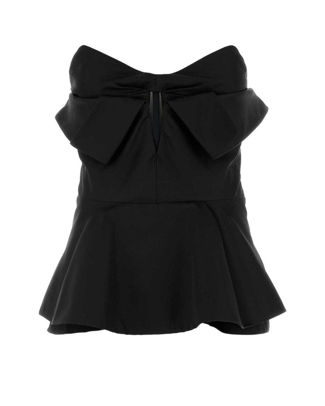 McQueen Black Corset Top