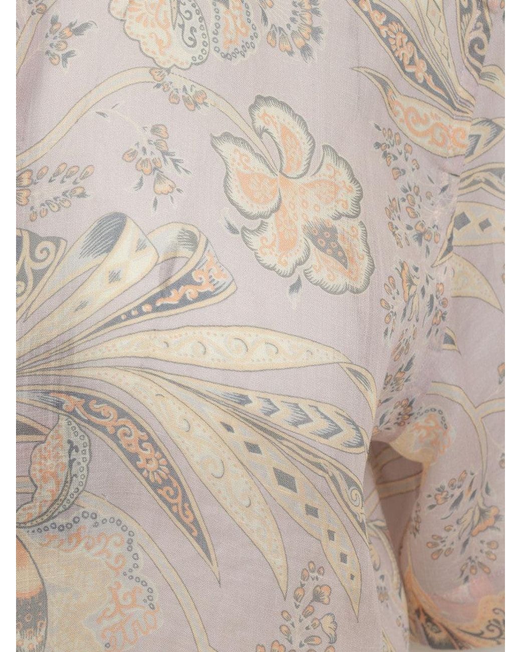 Etro White Regular Floral Shirt for men