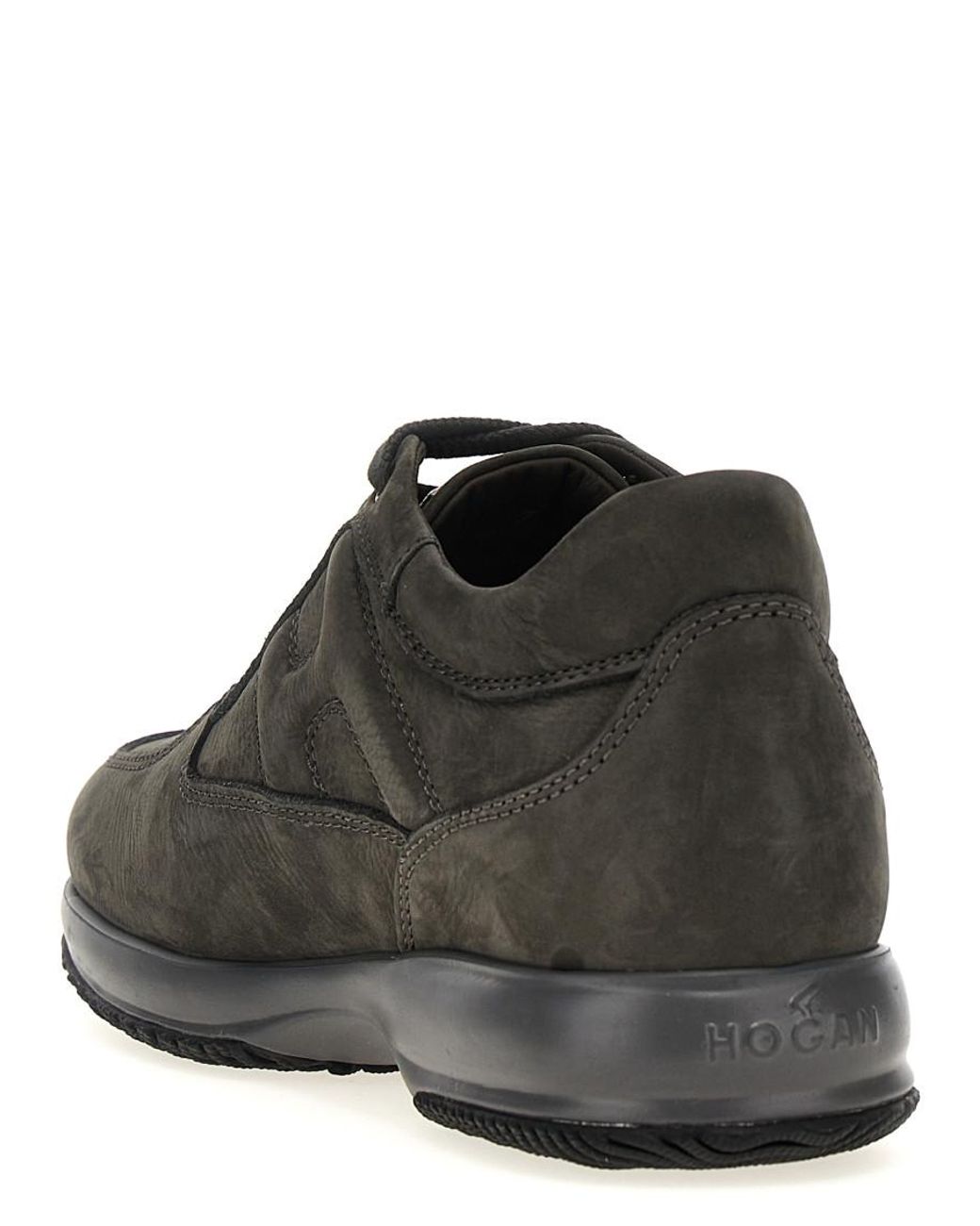 Hogan Brown 'Interactive' Sneakers for men