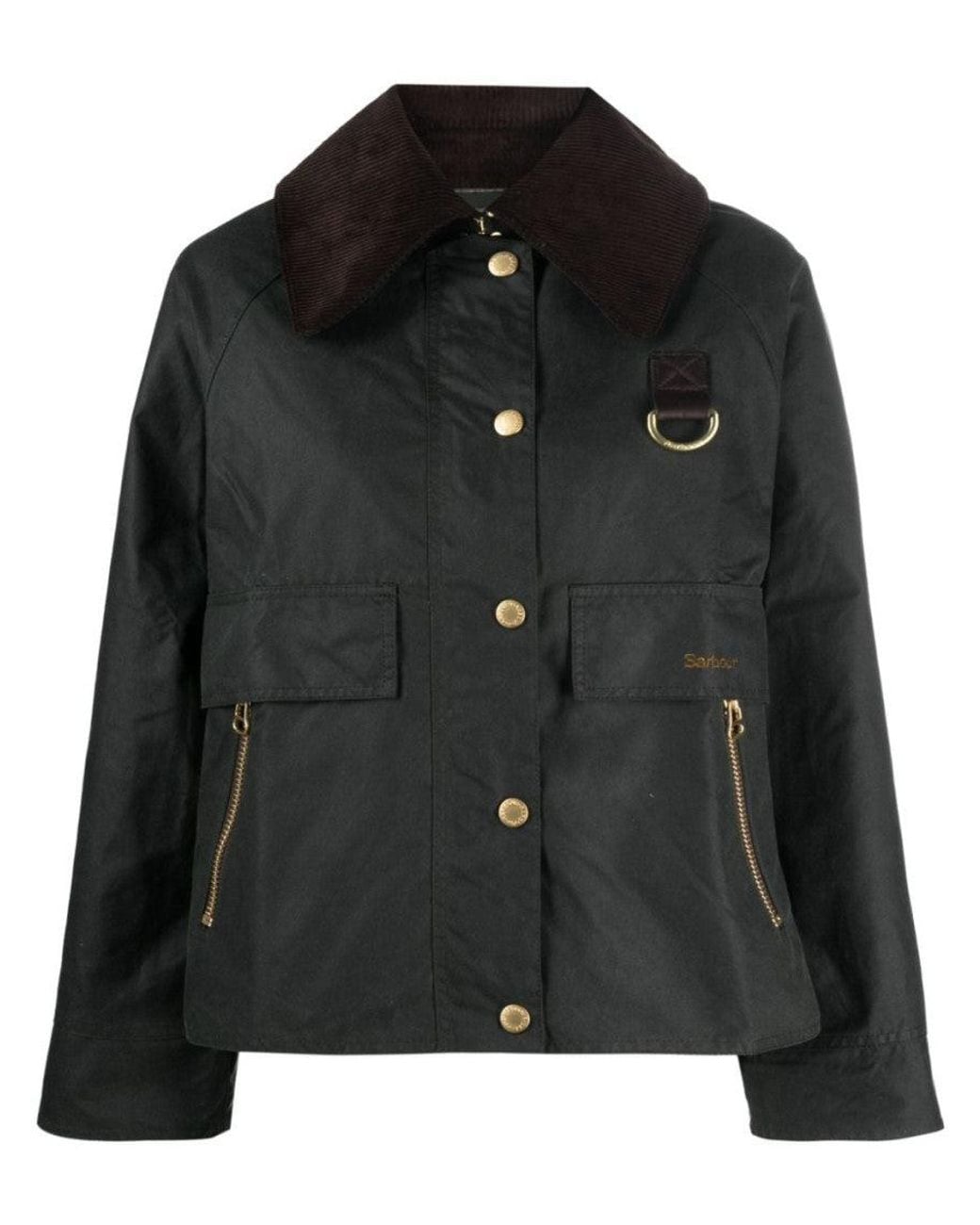 Barbour Black Dark Catton Wax Jacket