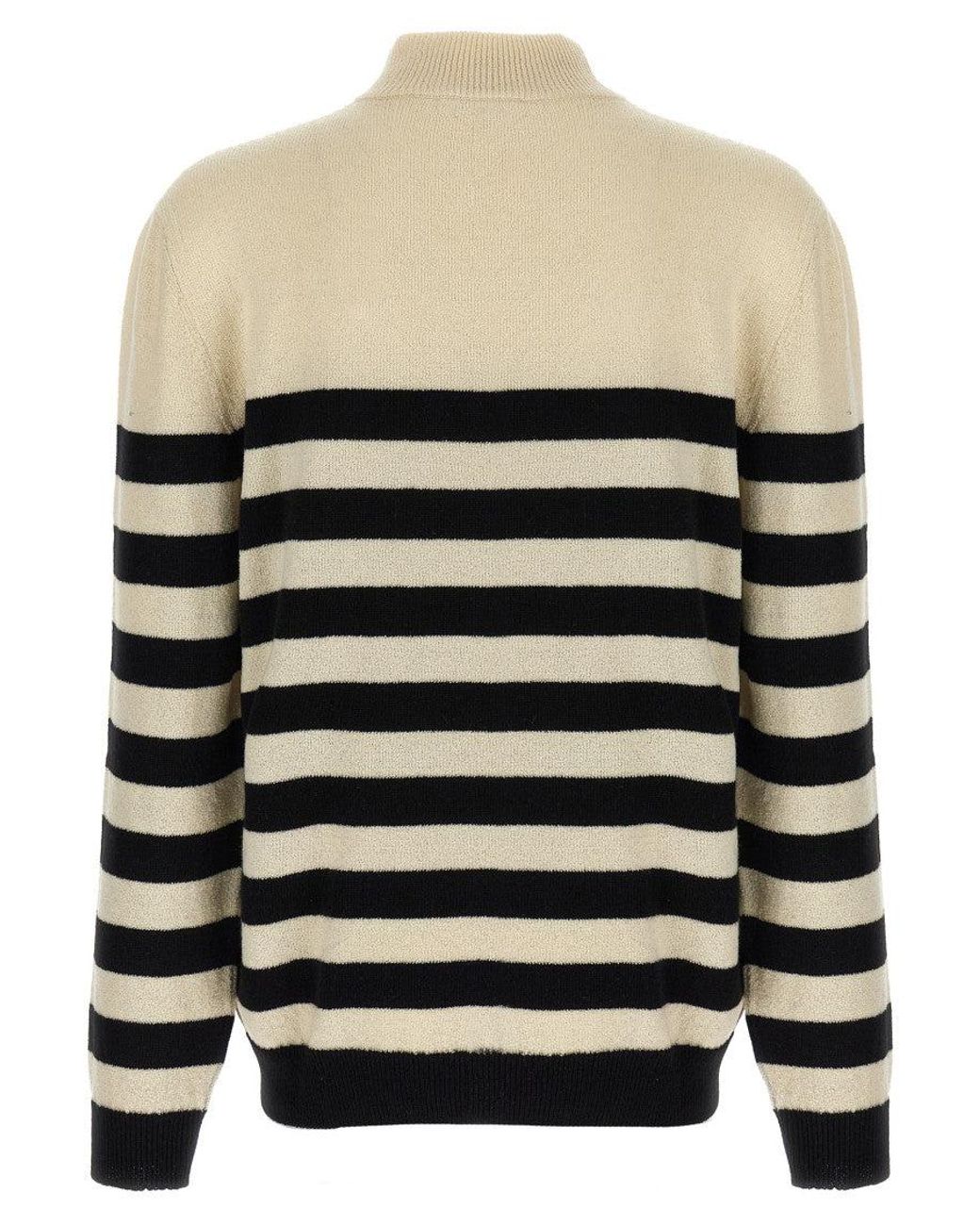 Balmain Black 'Marinière' Sweater for men