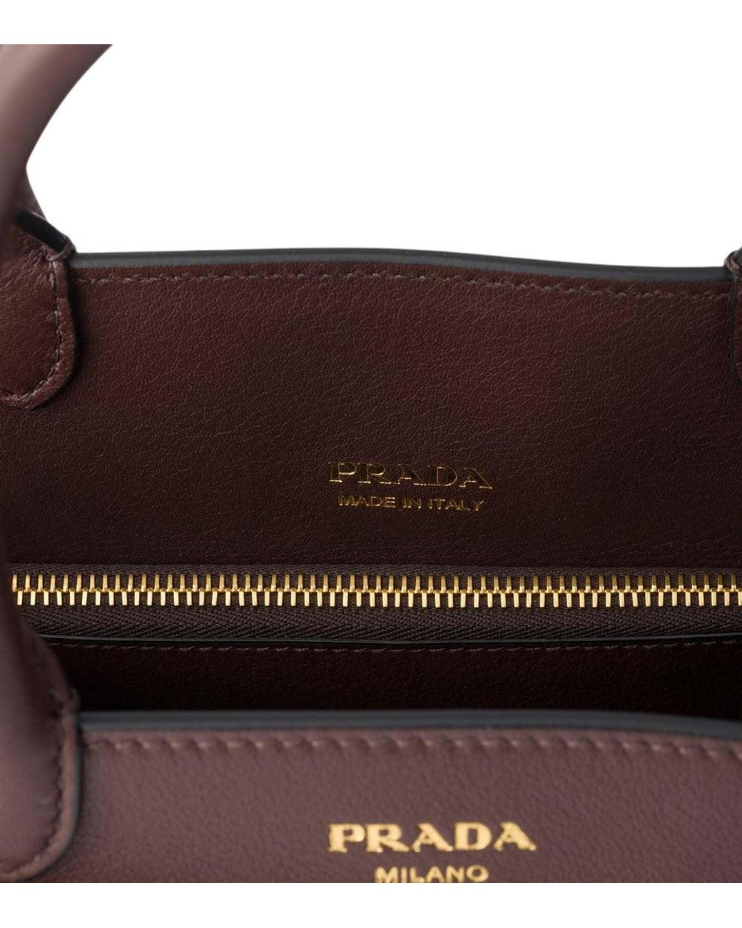 Prada Brown Logo Large Satchel