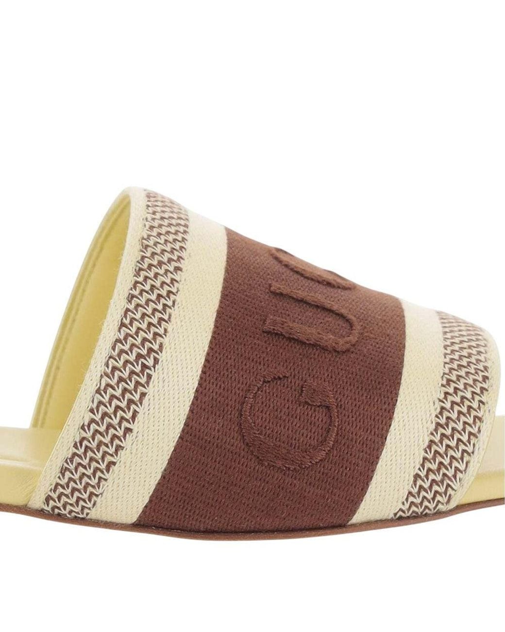 Gucci Brown Logo Sandals